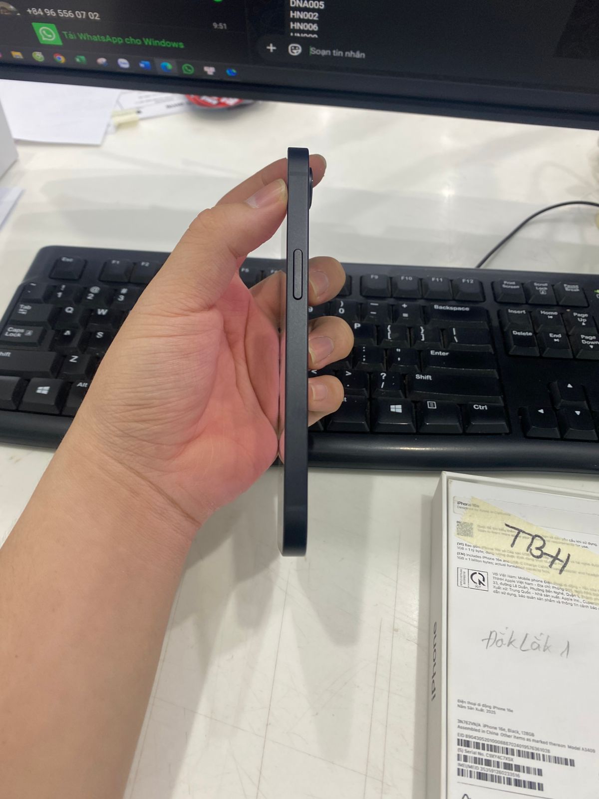 ĐTDD Apple iPhone 16e 128GB Black_3N762VN/A - SC9XY4C7X5X - 3N762VN