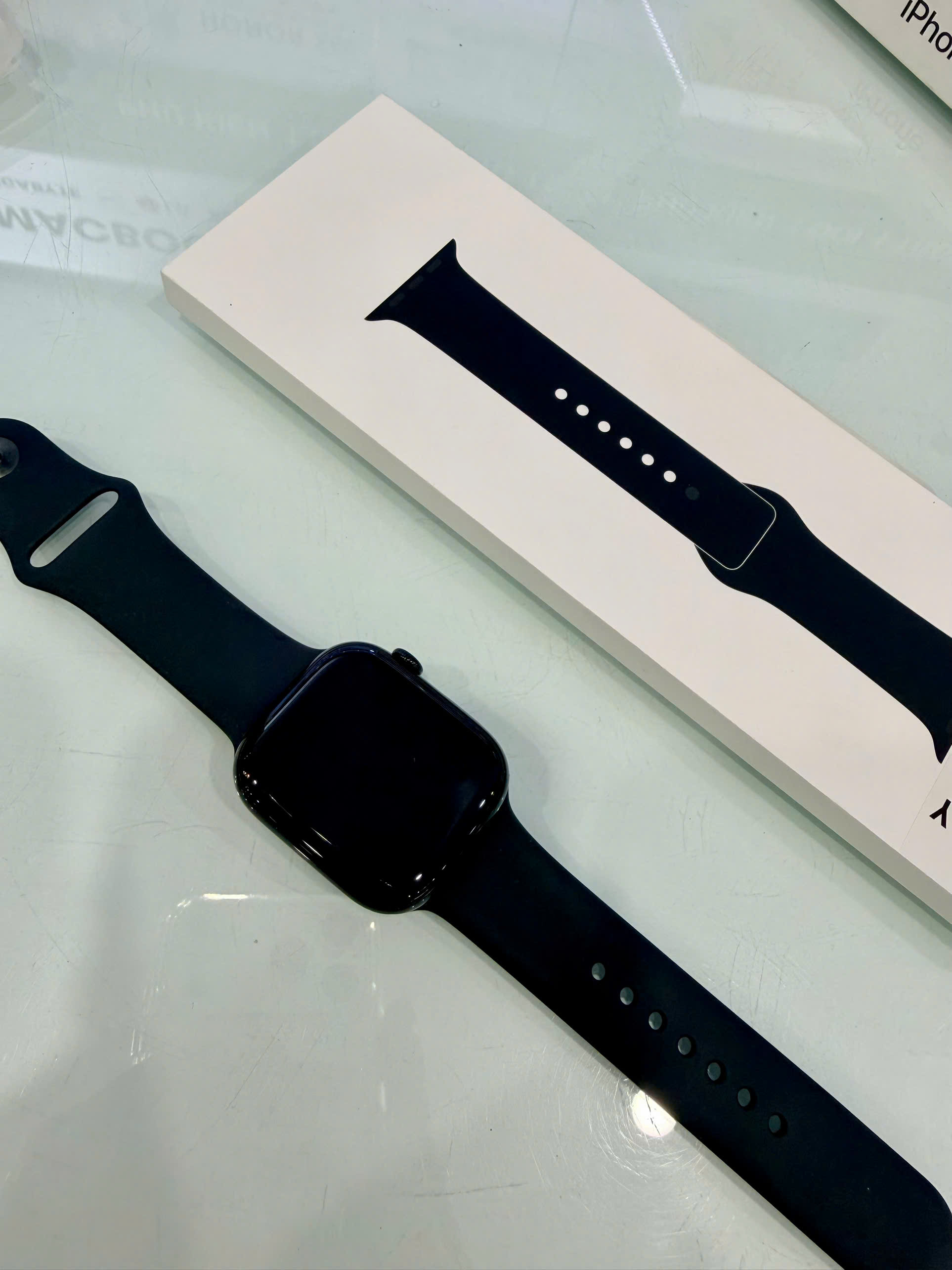 Apple Watch Series 10 GPS 46mm Jet Black Aluminium Case with Black Sport Band TBH