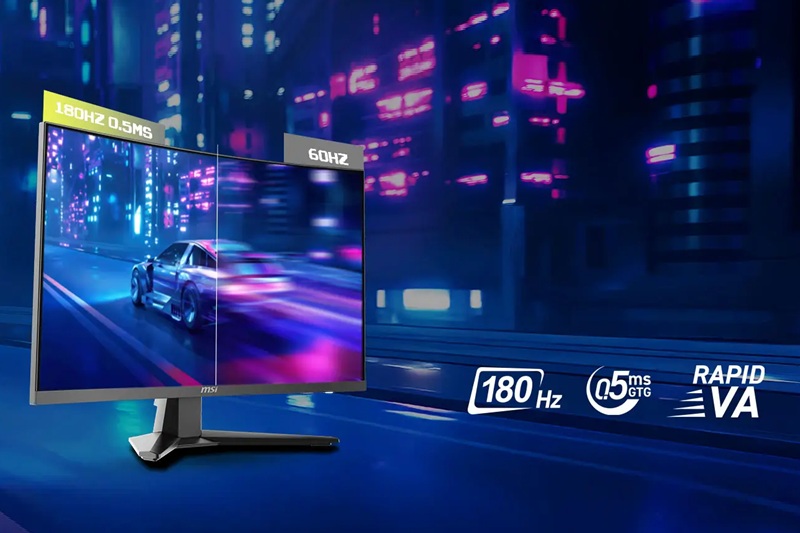 Sử dụng với tần số quét 180Hz.