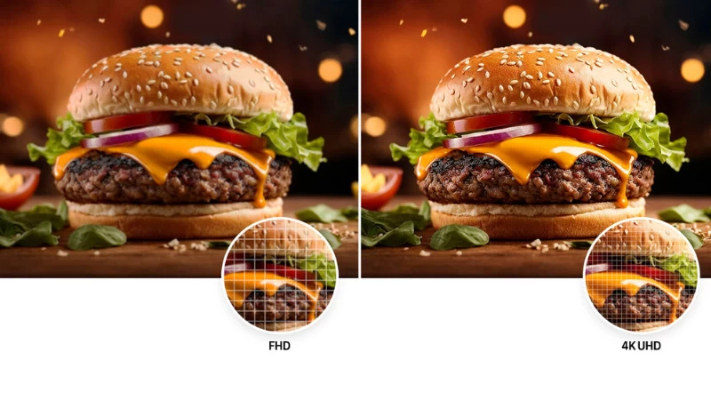Độ phân giải 4K cho hình ảnh sắc nét vượt trội. Độ phân giải 4K cho hình ảnh sắc nét vượt trội.