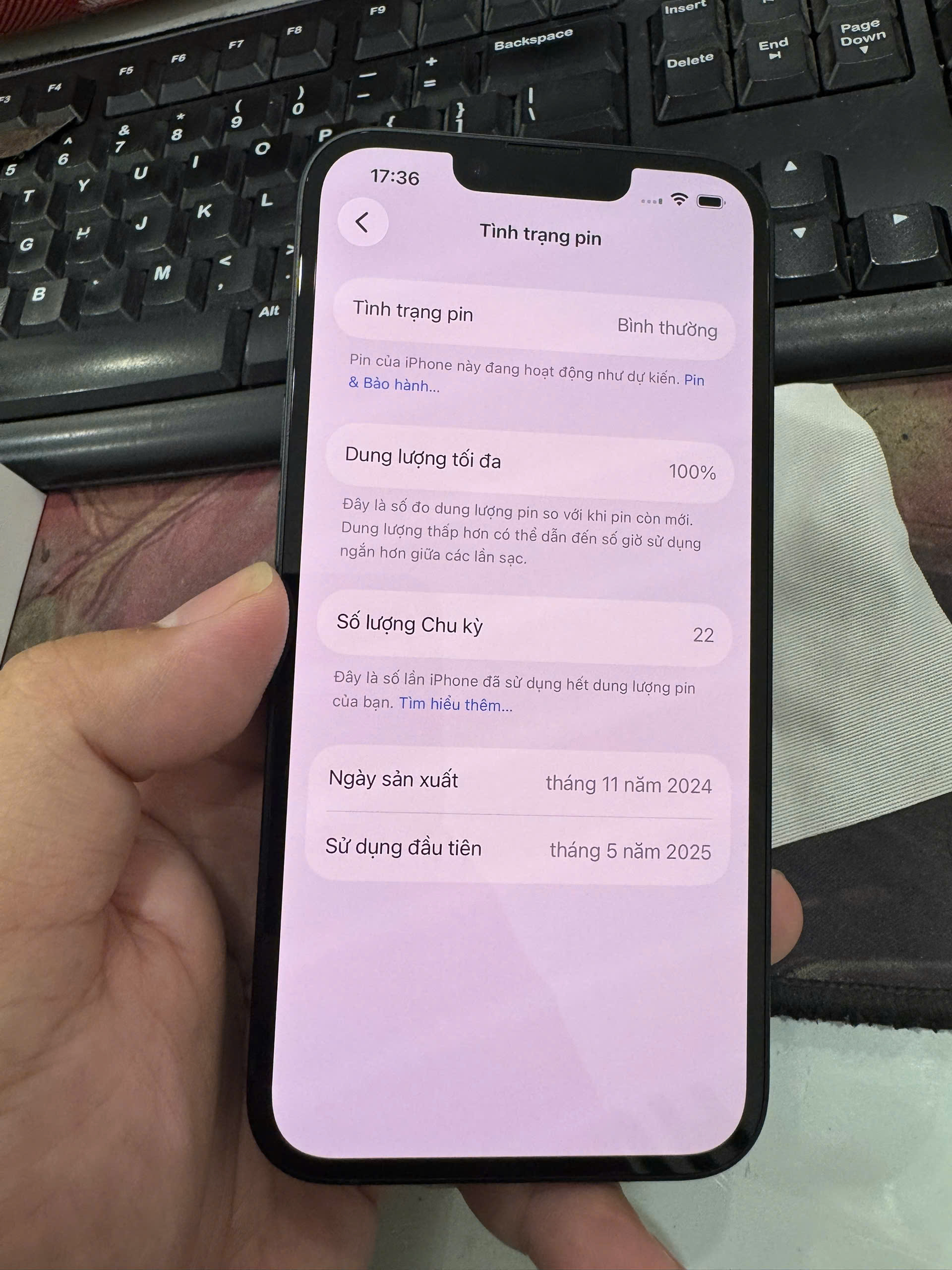 (DEMO) ĐTDD Apple iPhone 16e 128GB Black_3N762VN/A - SGWX9VVT4CP - 3N762VN