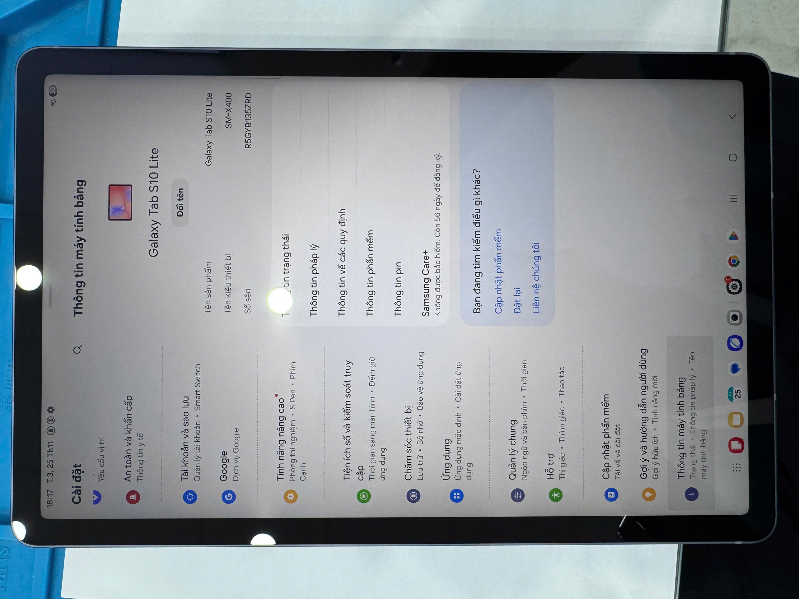Máy tính bảng Samsung Tab S10 Lite SM-X400, 6GB+128GB, Xám - R5GXBB5RD - X400NZAAXXV