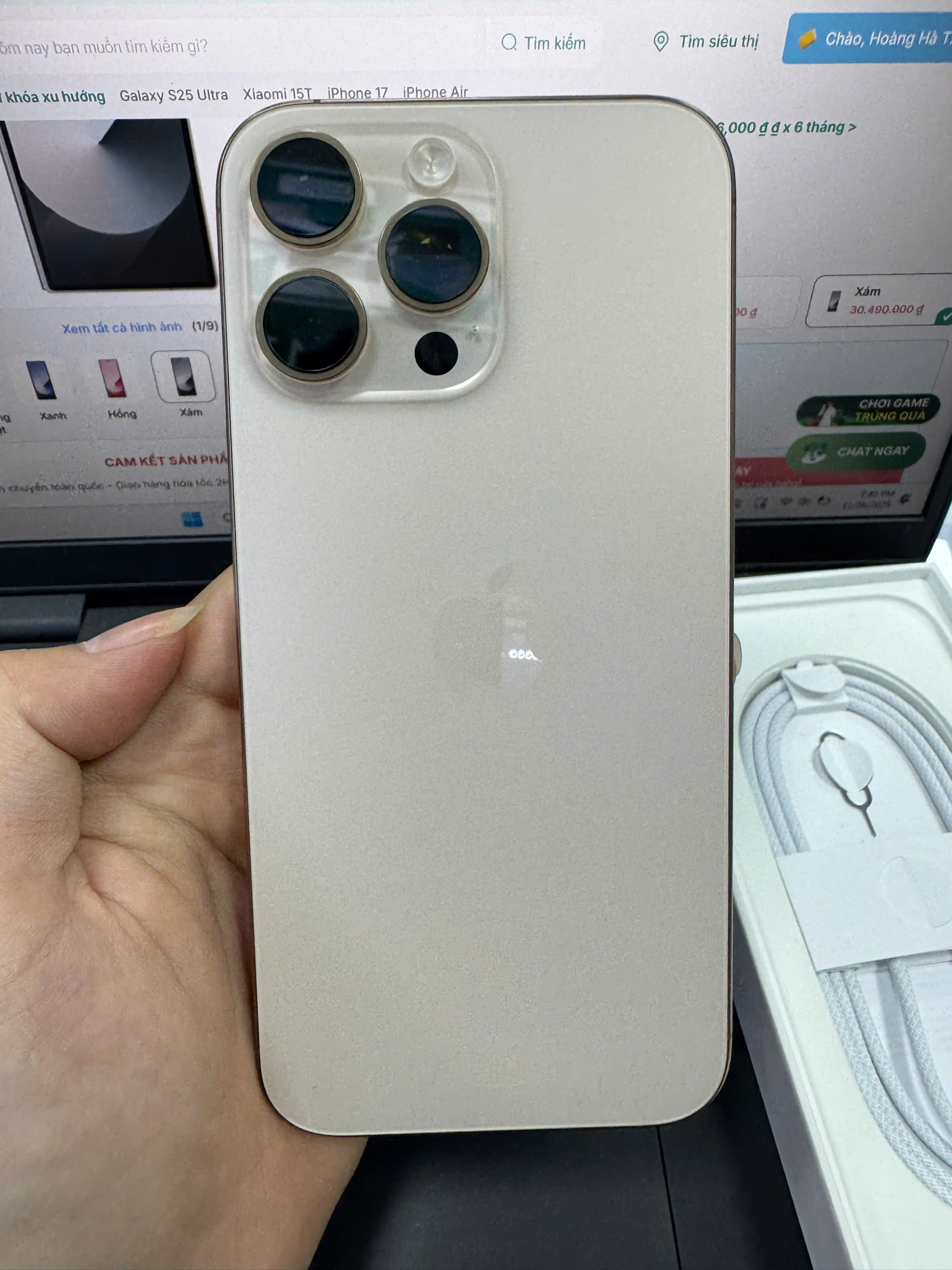 (DEMO) ĐTDĐ Apple iPhone 16 Pro Max Desert 256GB_3N534VN/A 