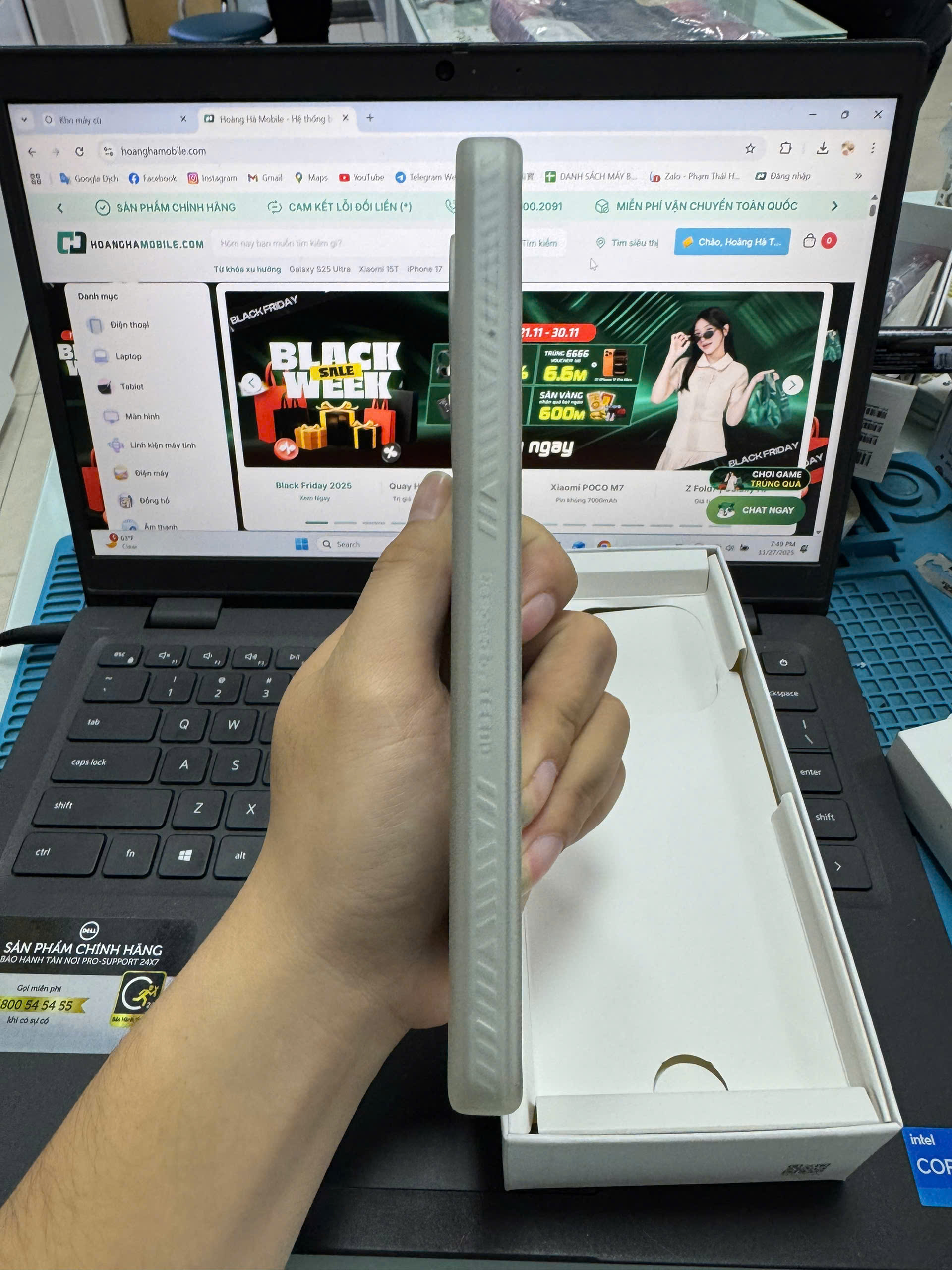 Điện thoại di động Tecno LJ6 (Tecno Pova 7) 128+8, màu Bạc Siêu Tốc