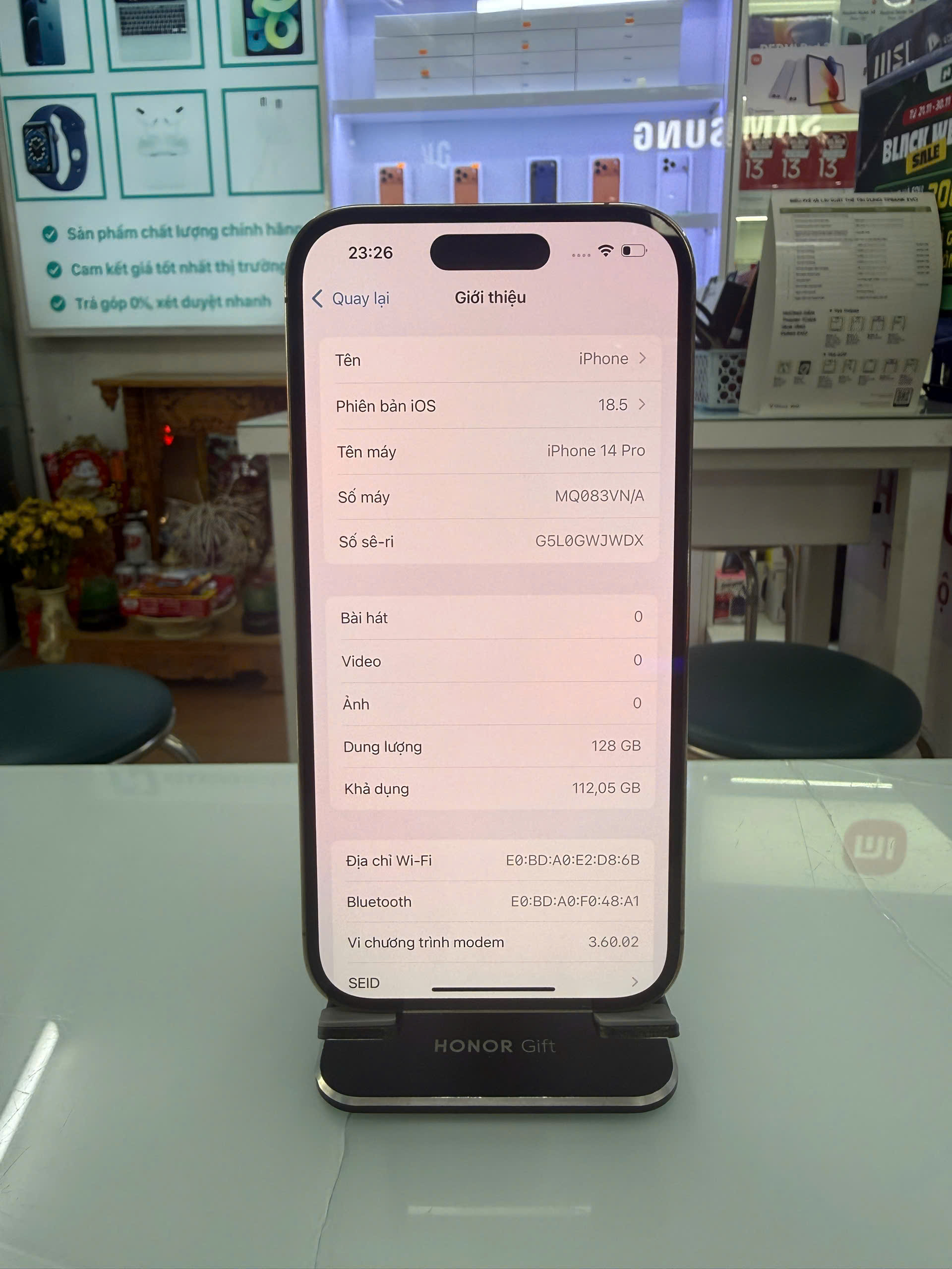 ĐTDĐ Apple iPhone 14 Pro 128GB Gold_MQ083VN/A - 357170542702014 - MQ083VN