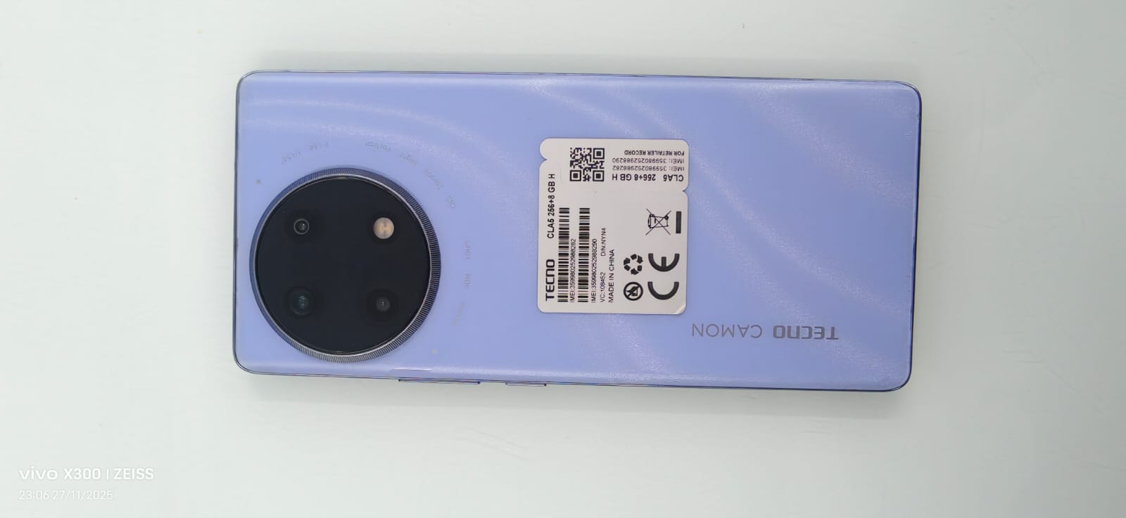 Điện thoại di động TECNO CLA5 (TECNO CAMON 30S) 256+8, DEMO