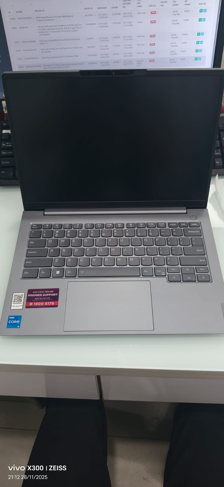 áy tính xách tay Lenovo ThinkBook 14 G6 IRL Intel Core I5-13420H, 2x8G Ram ,512G SSD - CŨ