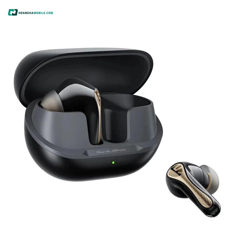 Dung lượng pin siêu trâu trên tai nghe Bluetooth SoundPEATS Air5 Pro+ - Nghe liên tục 6 giờ, tổng 30 giờ Dung lượng pin siêu trâu trên tai nghe Bluetooth SoundPEATS Air5 Pro+ - Nghe liên tục 6 giờ, tổng 30 giờ