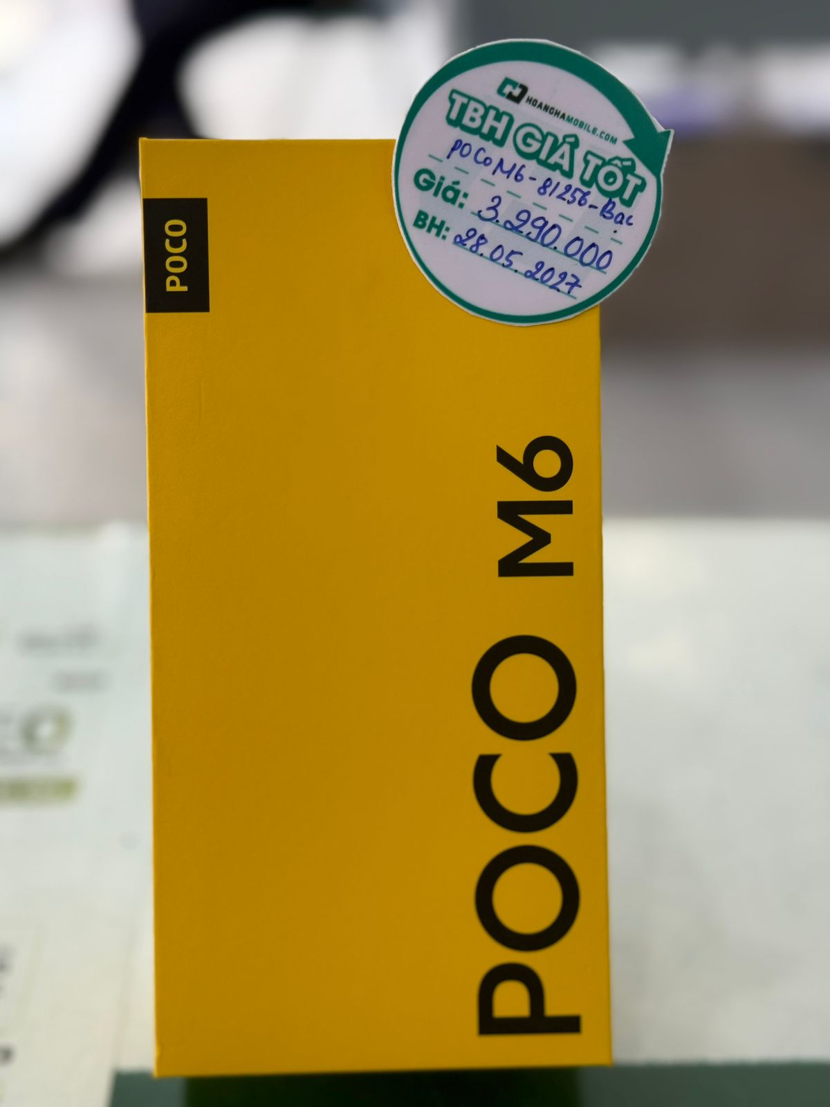 ĐIỆN THOẠI DI ĐỘNG (TEL) POCO M6 6.79"/MTK HELIO G91 Ultra/8G/256G/108MP+2MP/13MP/5030mAh (2404APC5FG)/BẠC