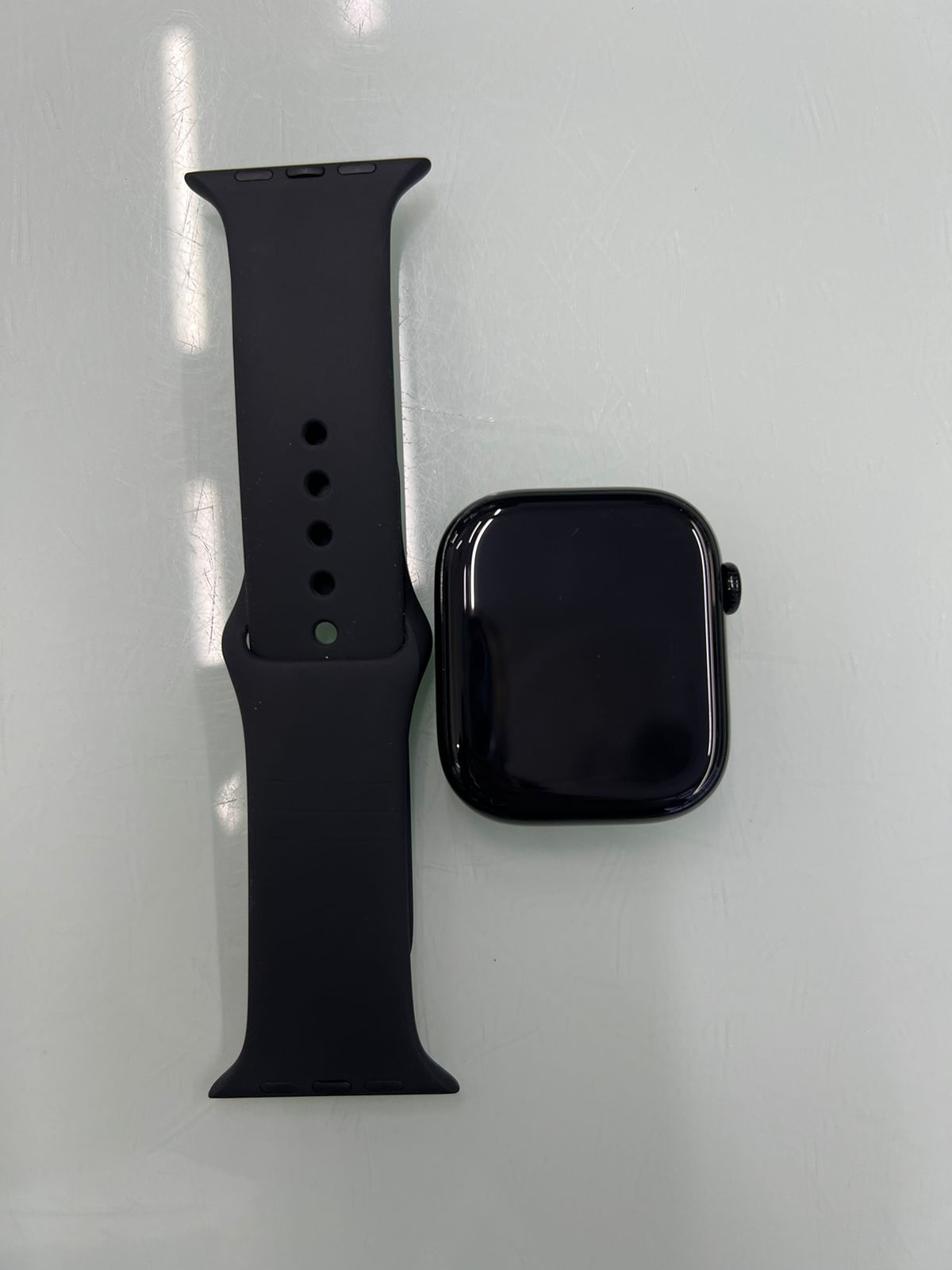 Apple Watch Series 10 GPS 46mm Jet Black Aluminium Case with Black Sport Band - S/M