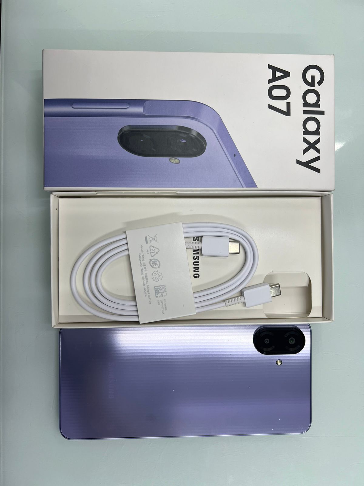 ĐTDĐ Samsung Samsung A07 4G, SM-A075F/DS,4+128, Tím nhạt