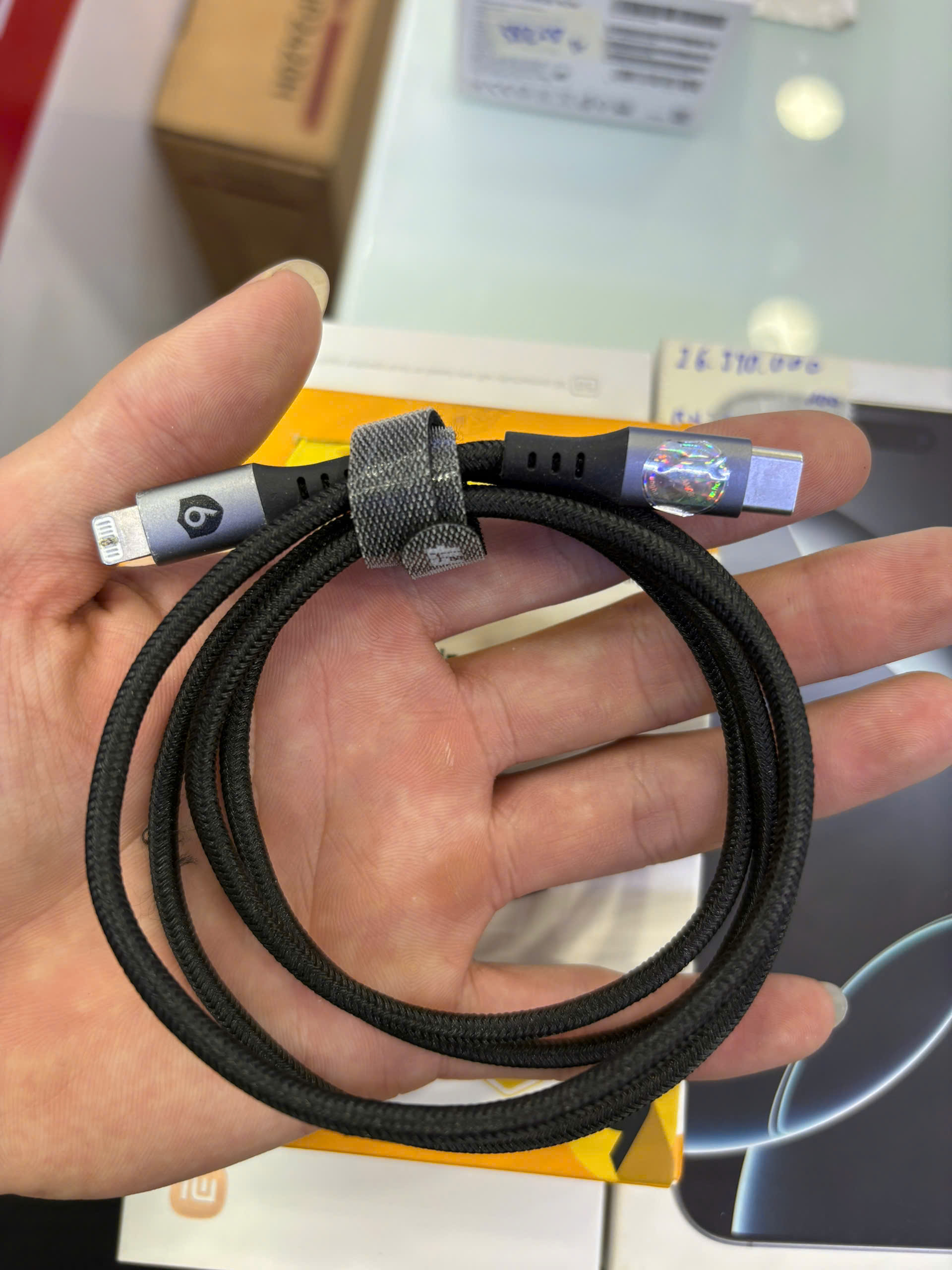 Cáp 9Fit USB-C to Lightning 1M - Chính hãng TBH