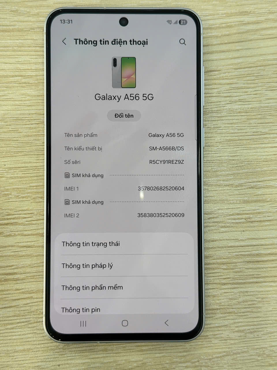 Samsung Galaxy A56 5G - 8GB/128GB