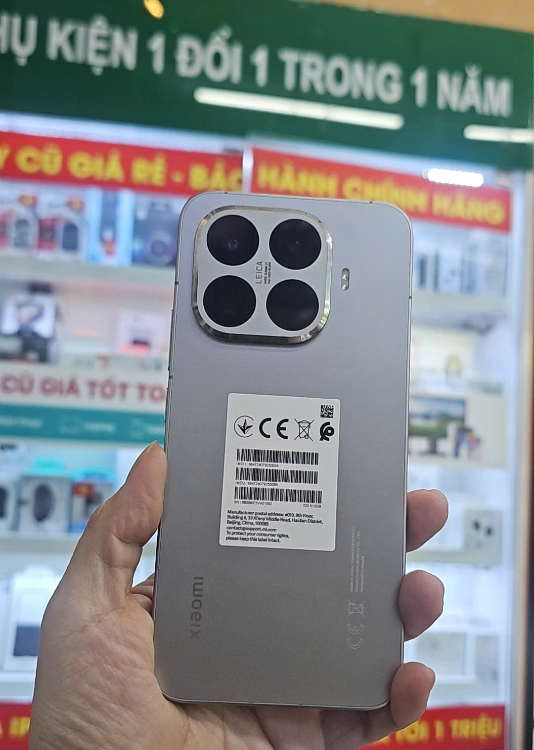 ĐIỆN THOẠI DI ĐỘNG (TEL) XIAOMI 15T PRO 6.83"/MTK D9400+/12G/512G/50+50+12MP/32MP/5500mAh -  Xám