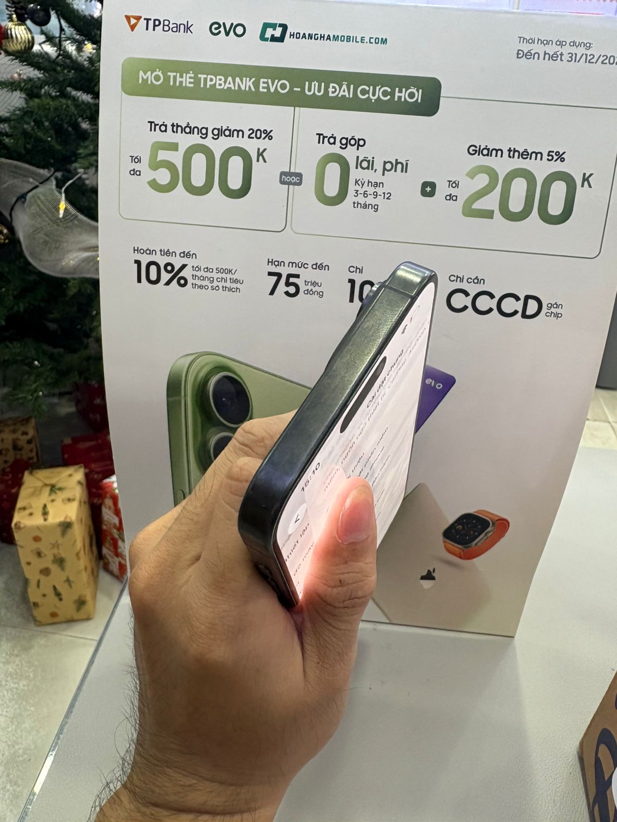 ĐTDĐ Apple iPhone 15 Pro Max 256GB - Đen