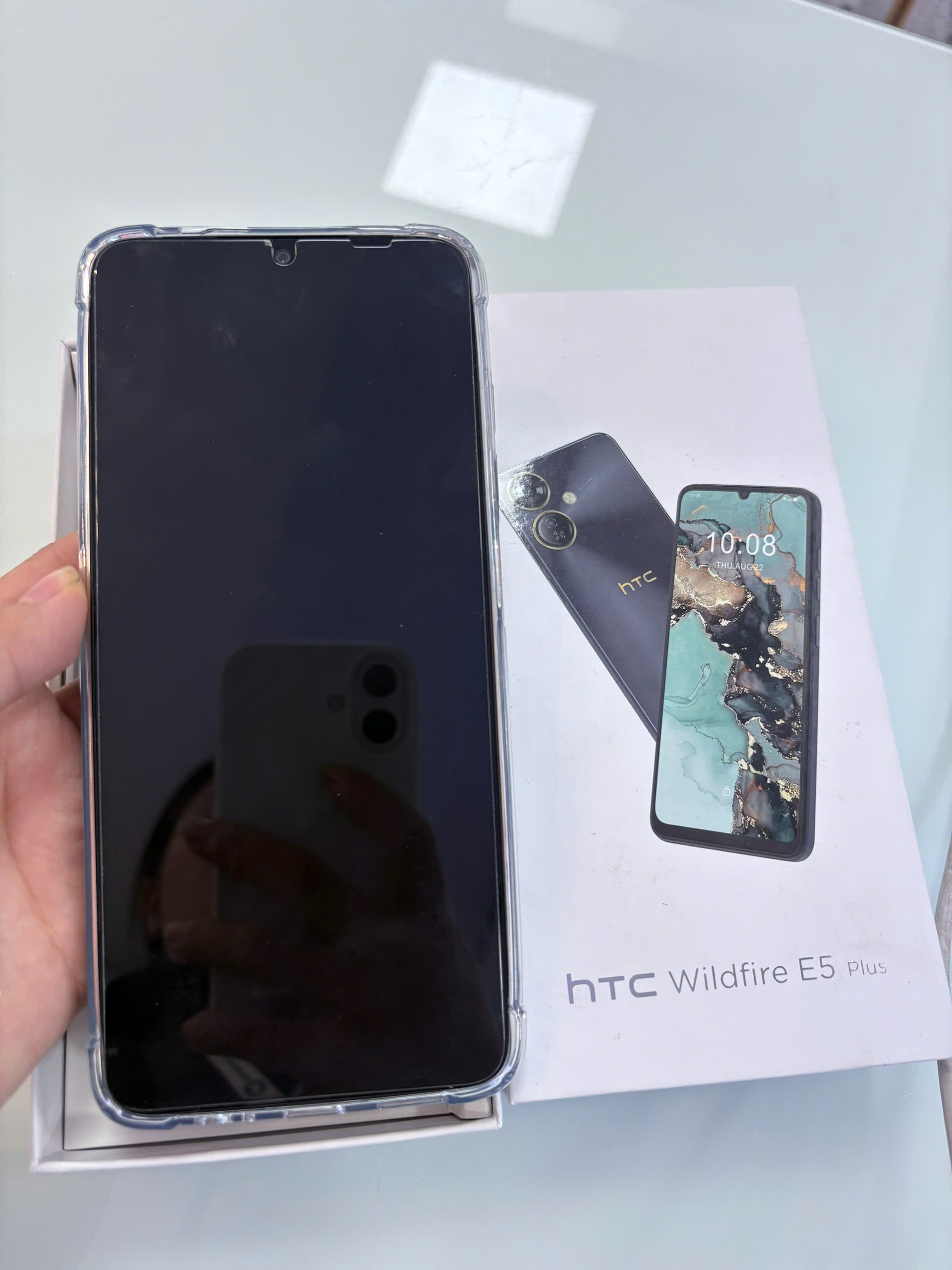 Điện thoại di động thương hiệu HTC Model Wildfire E5 Plus màu Xám (Grey) - 350594130156258 - HE5PLXM- TBH