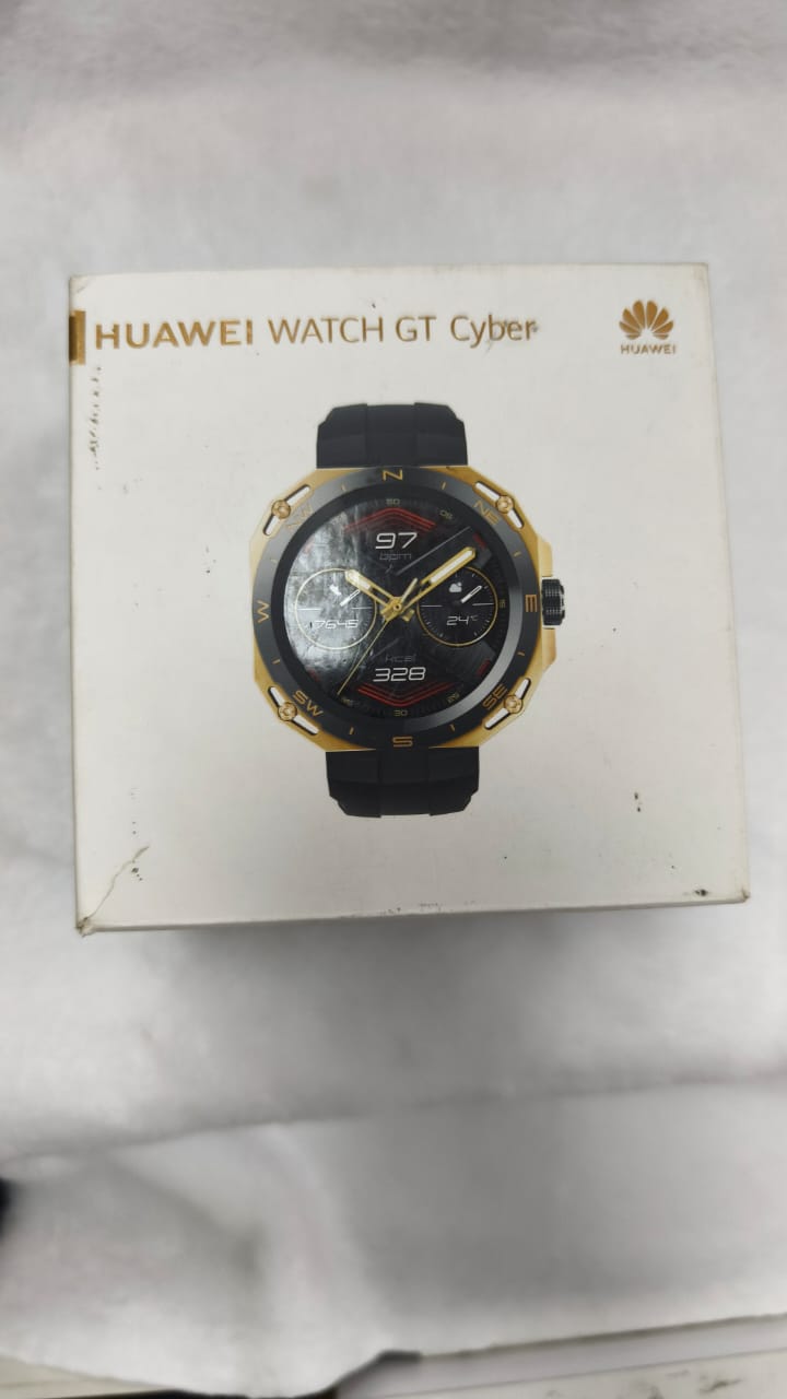 Đồng hồ thông minh Huawei Watch AND-B19 GT Cyber Urban Edition Golden Black Black Rubber Strap/Vàng Đen/DEMO