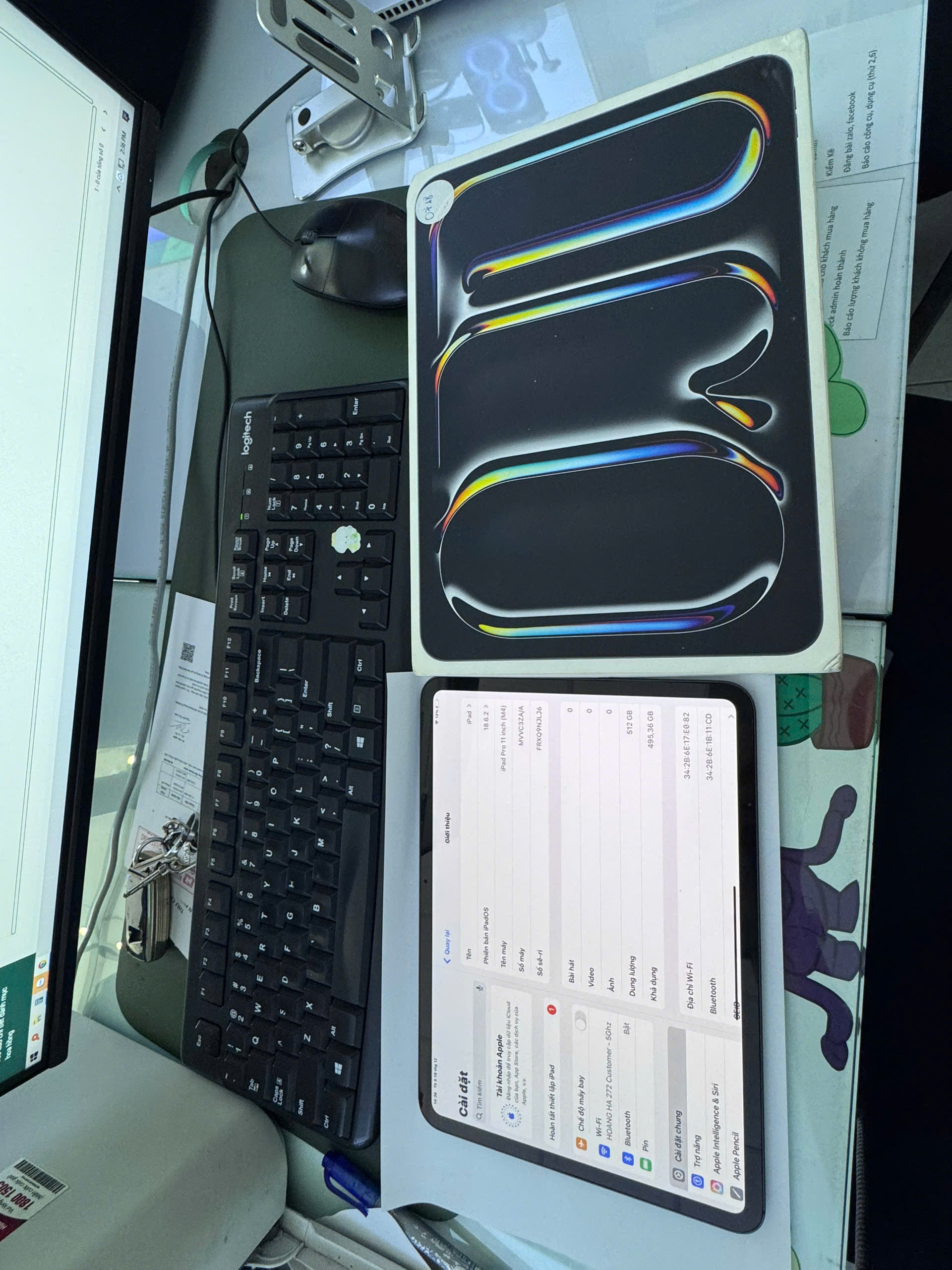 Apple iPad Pro M4 11inch (2024) Wifi 512GB - Space Black - MVVC3ZA/A - SFRXQ9NJLJ6 - MVVC3ZA