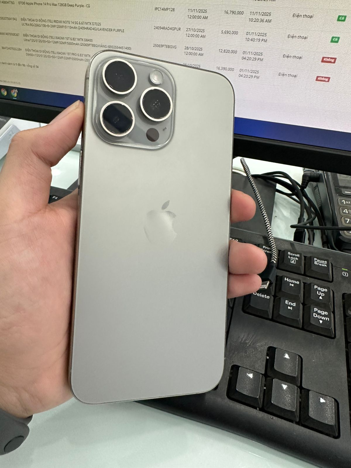 ĐTDĐ Apple iPhone 15 Pro Max 256GB Natural Titanium