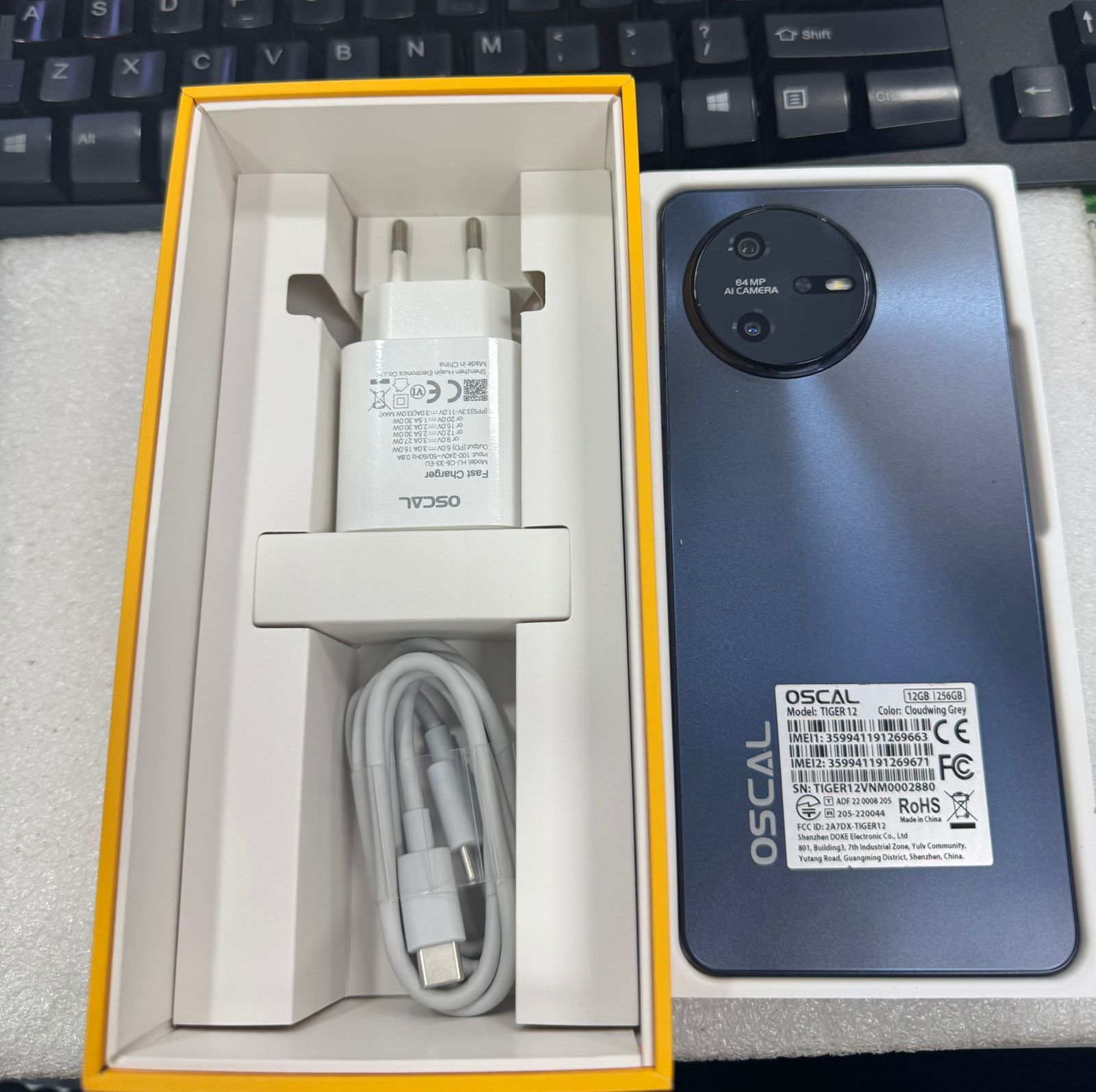 OSCAL TIGER 12 (12GB/256GB) NFC TBH