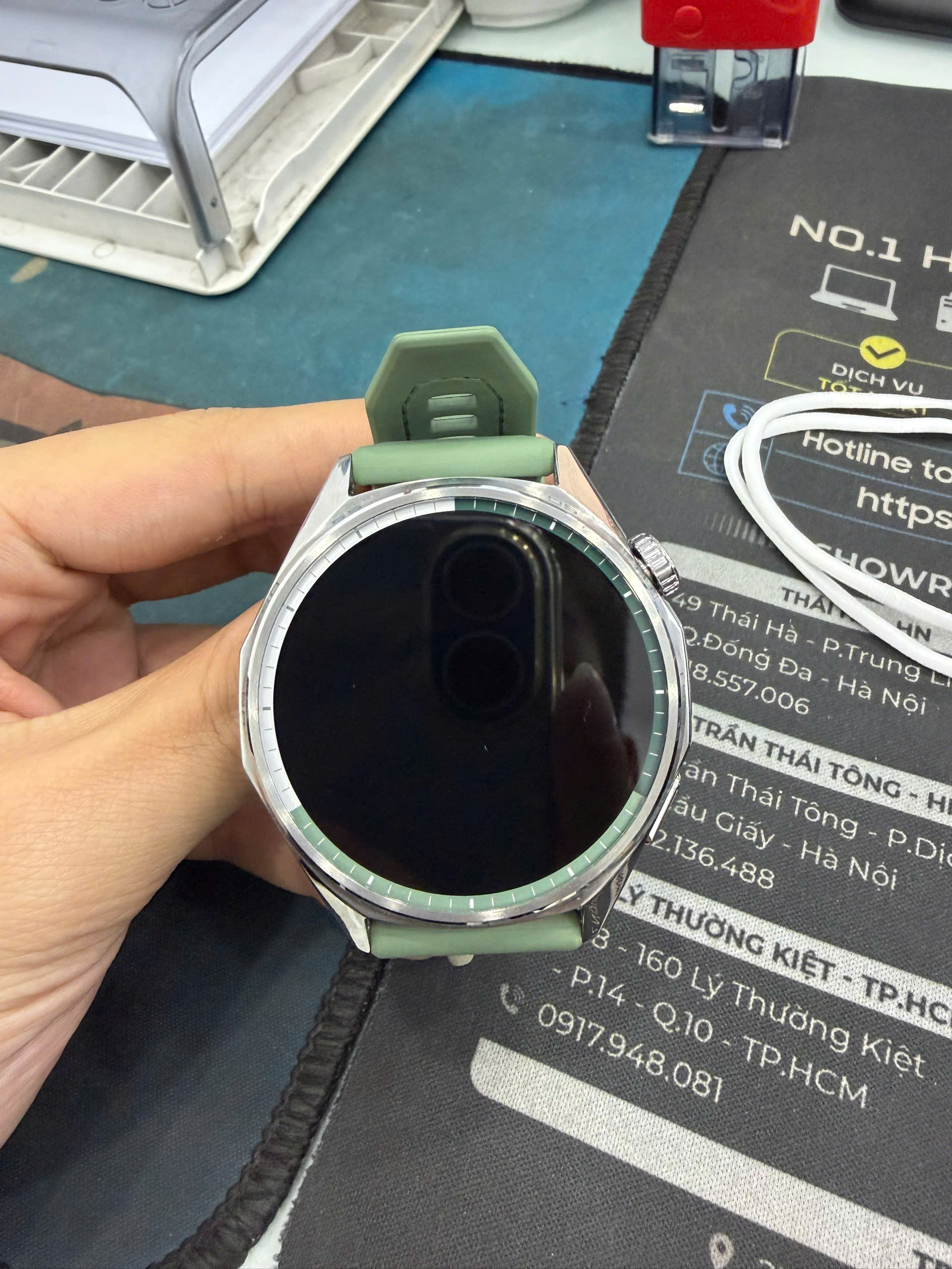 Đồng hồ thông minh Huawei GT 6 46mm - Màu Xanh lá dây woven