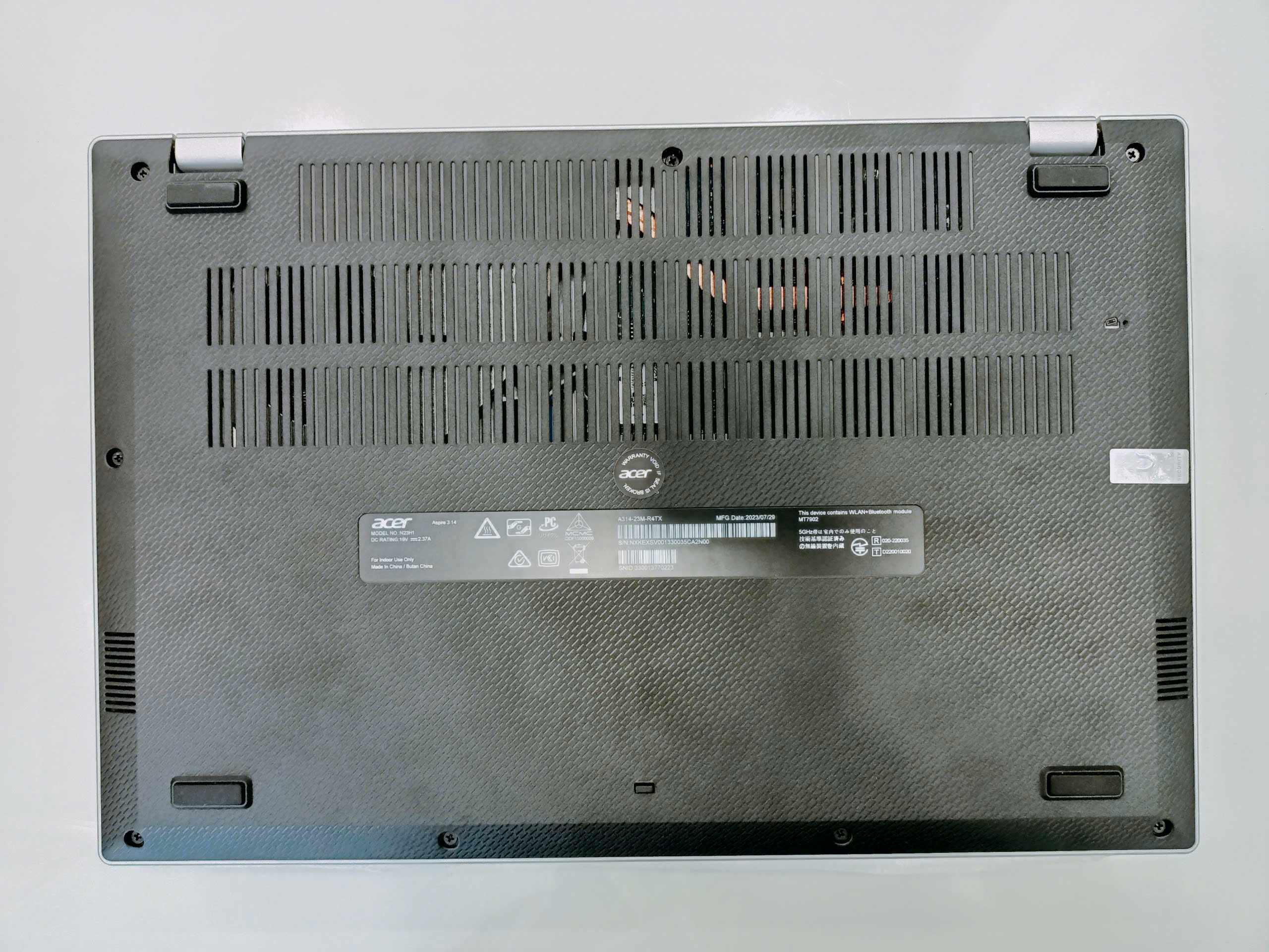 MÁY TÍNH XÁCH TAY (NB) ACER AS A314-23M-R4TX R5-7520U/8GD5/512GSSD_PCIe/14.0FHD/BT5/3C/W11SL/BẠC(NX.KEXSV.001) - NXKEXSV00133003