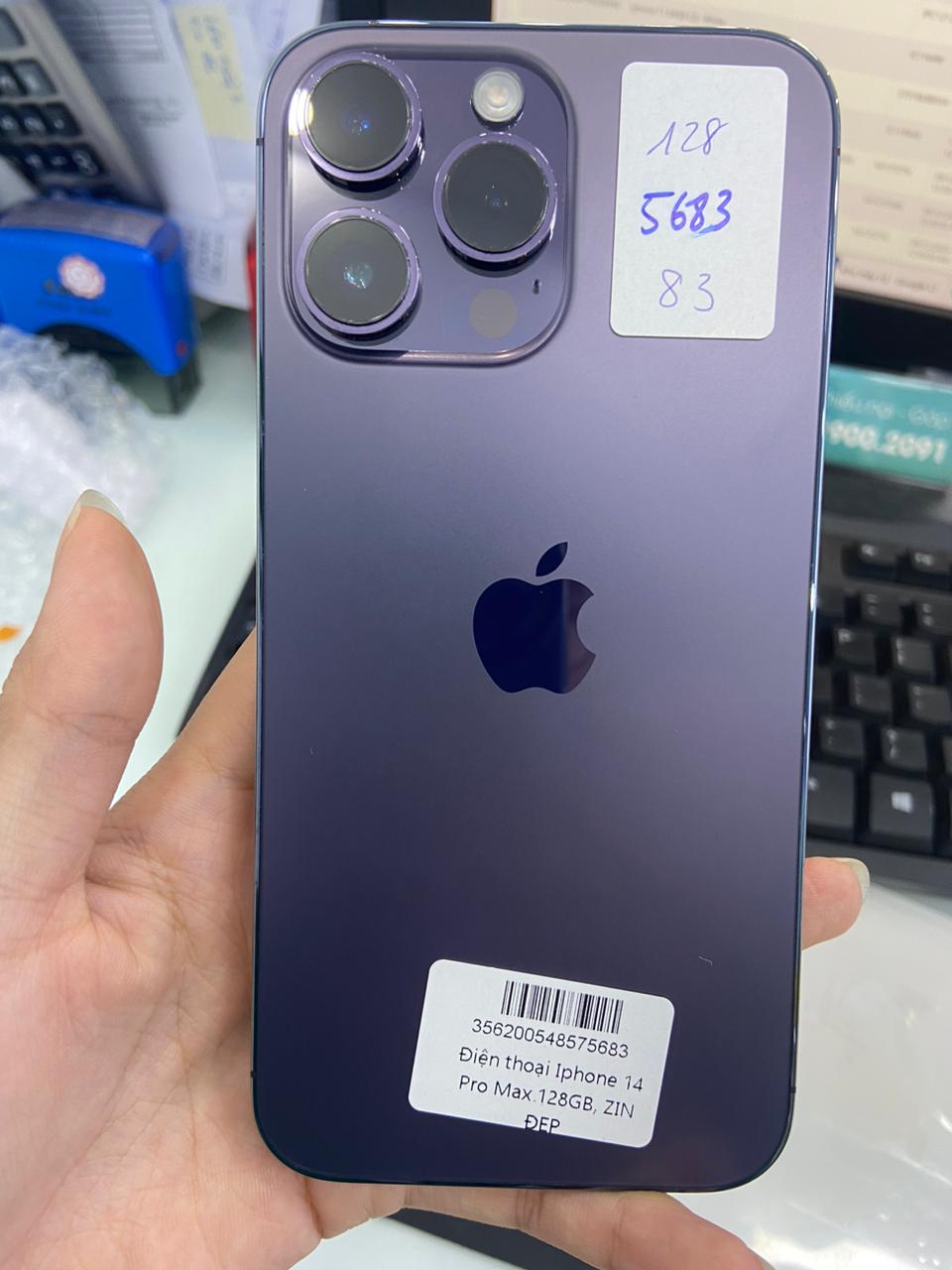 ĐTDĐ Apple iPhone 14 Pro Max 128GB Deep Purple - Cũ - 356200548575683 - IPC14MP128