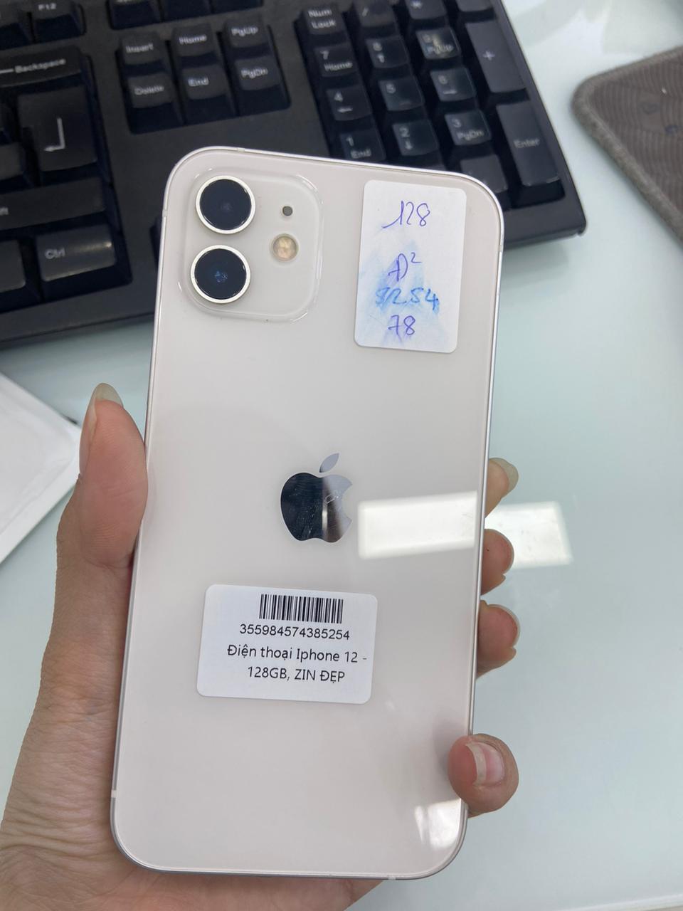ĐTDĐ Apple iPhone 12 128GB White - cũ - 355984574385254 - IPC12128WT