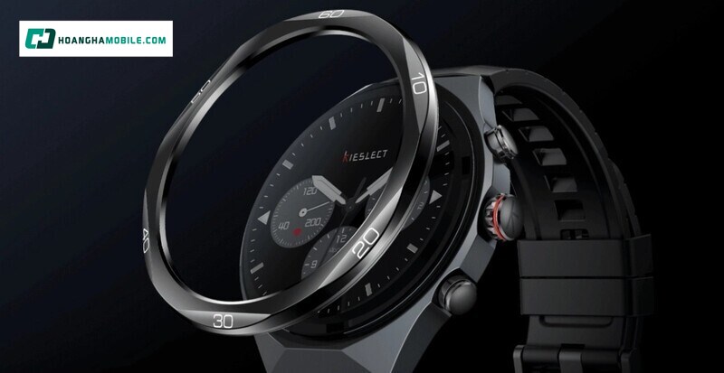 Thiết kế cao cấp với nano-ceramic và hợp kim hàng không của đồng hồ thông minh Kieslect Elite 2 Thiết kế cao cấp với nano-ceramic và hợp kim hàng không của đồng hồ thông minh Kieslect Elite 2