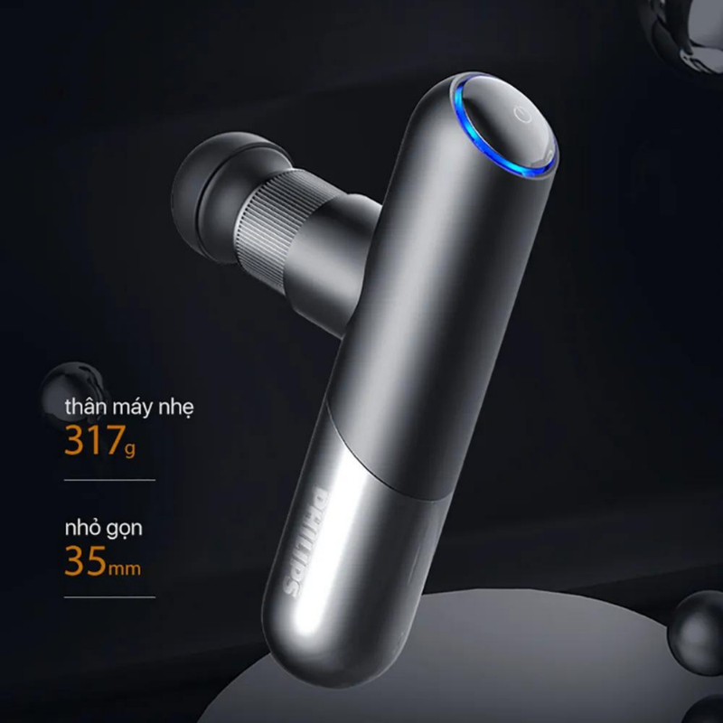 Máy massage thể thao mini Philips PPM7501 có thiết kế nhỏ gọn, chắc chắn với chất liệu cao cấp