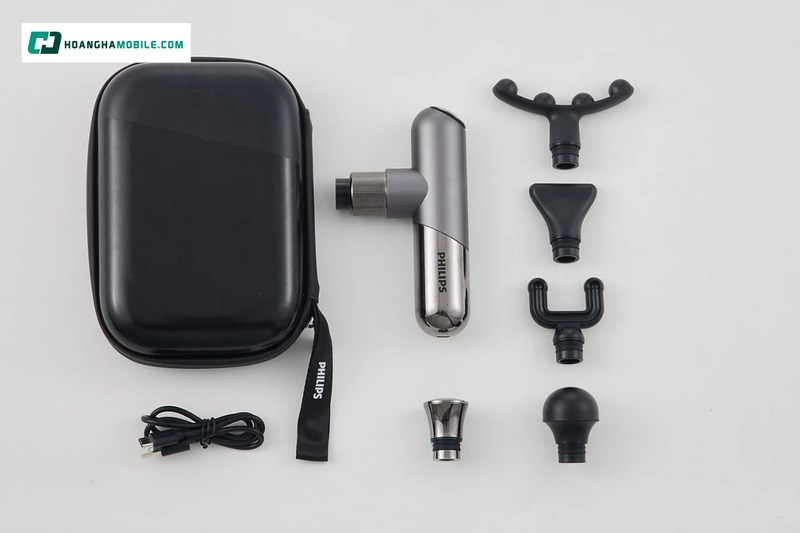 Máy massage thể thao mini Philips PPM7501 có thể sử dụng toàn thân với 6 đầu phụ kiện chuyên dụng Máy massage thể thao mini Philips PPM7501 có thể sử dụng toàn thân với 6 đầu phụ kiện chuyên dụng