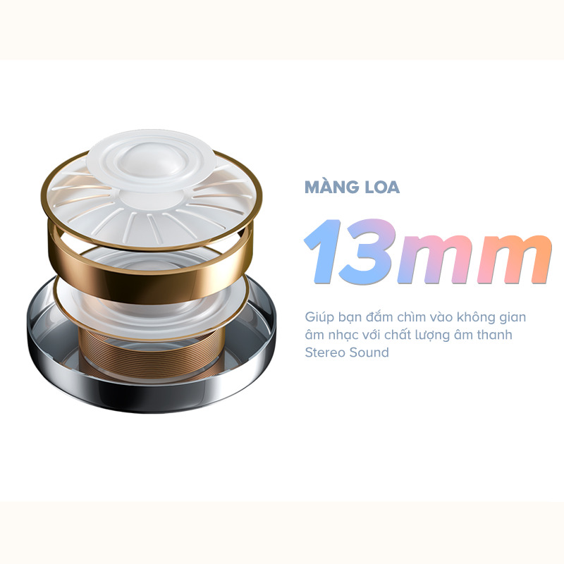 Màng loa 13mm của tai nghe HAVIT Open-ear OWS907 - Nền tảng cho âm thanh sống động và tự nhiên