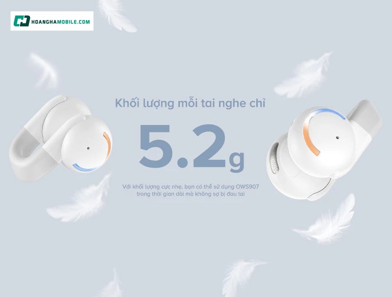 HAVIT Open-ear OWS907 sở hữu thiết kế open-ear hoàn toàn khác biệt so với các dòng tai nghe nhét tai truyền thống HAVIT Open-ear OWS907 sở hữu thiết kế open-ear hoàn toàn khác biệt so với các dòng tai nghe nhét tai truyền thống