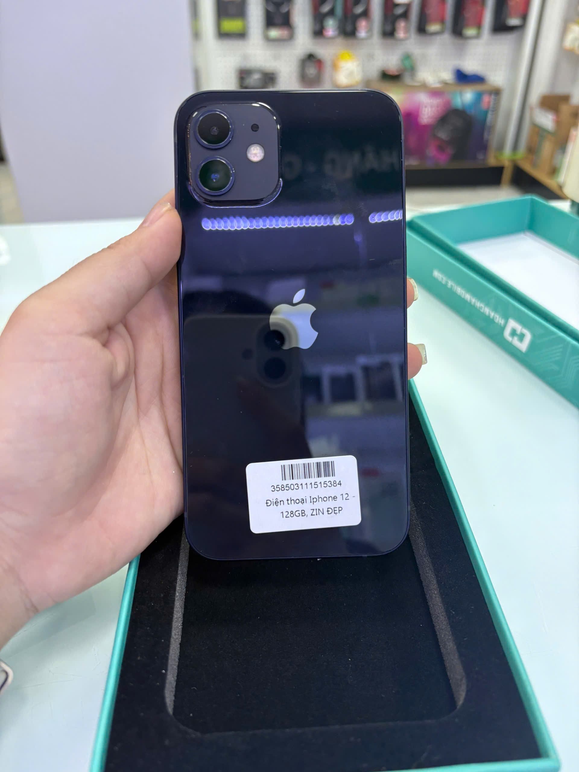 ĐTDĐ Apple iPhone 12 128GB Black - cũ - 358503111515384 - IPC12128BL- TBH