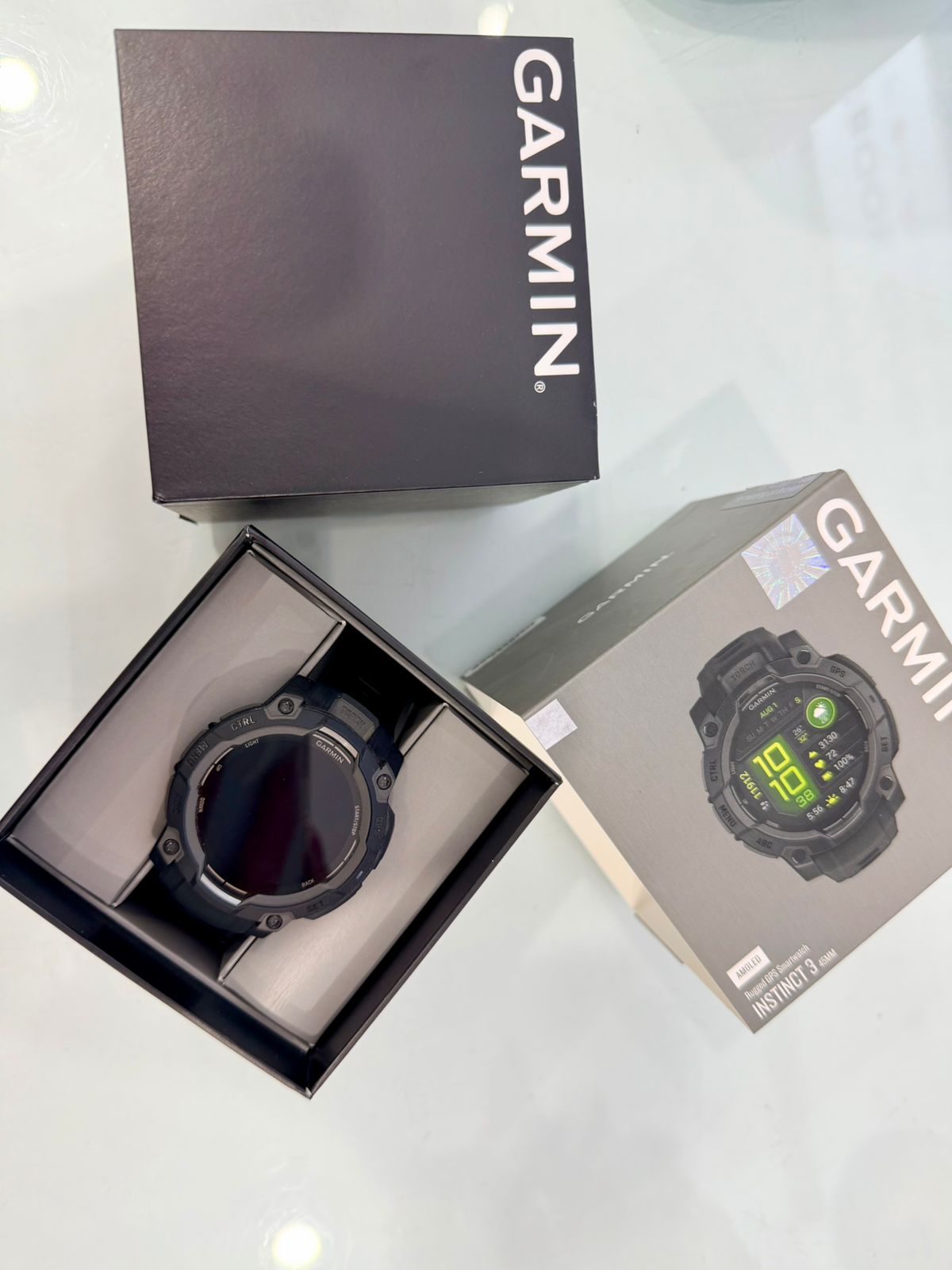 Đồng hồ thông minh Garmin Instinct 3, 45mm, Amoled, Đen nguyên khối, KOR/SEA,A04884(Demo), 010-02936-40 - 8ly076351 - GTN0100293