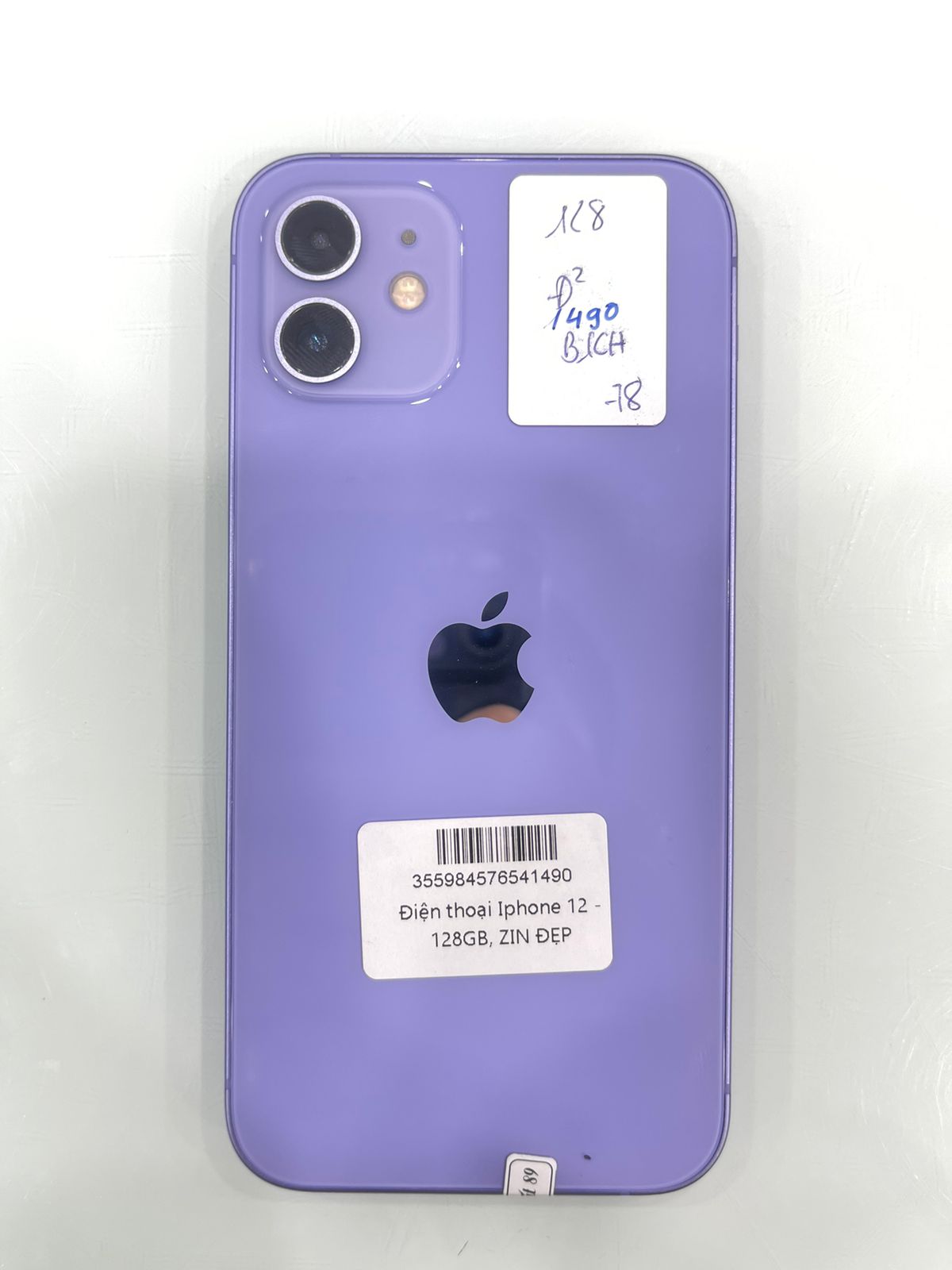 ĐTDĐ Apple iPhone 12 128GB Purple - cũ