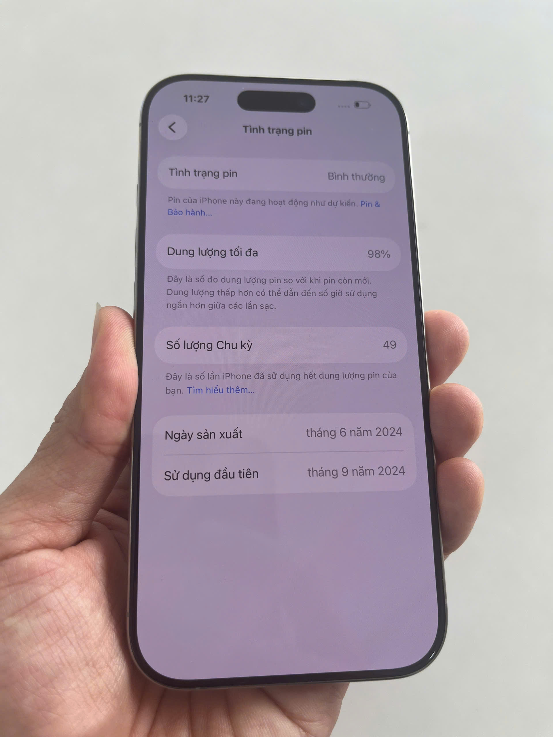 ĐTDĐ Apple iPhone 16 Pro Natural 256GB_3N754VN/A máy Demo