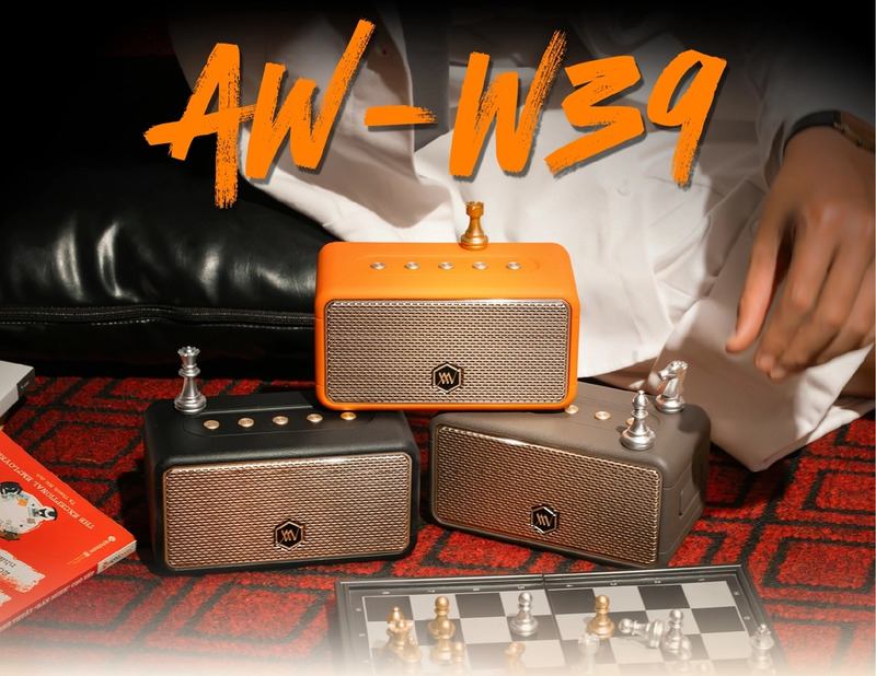 Thiết kế loa Bluetooth Alpha Works AW-W39 chắc chắn, mang phong cách hiện đại
