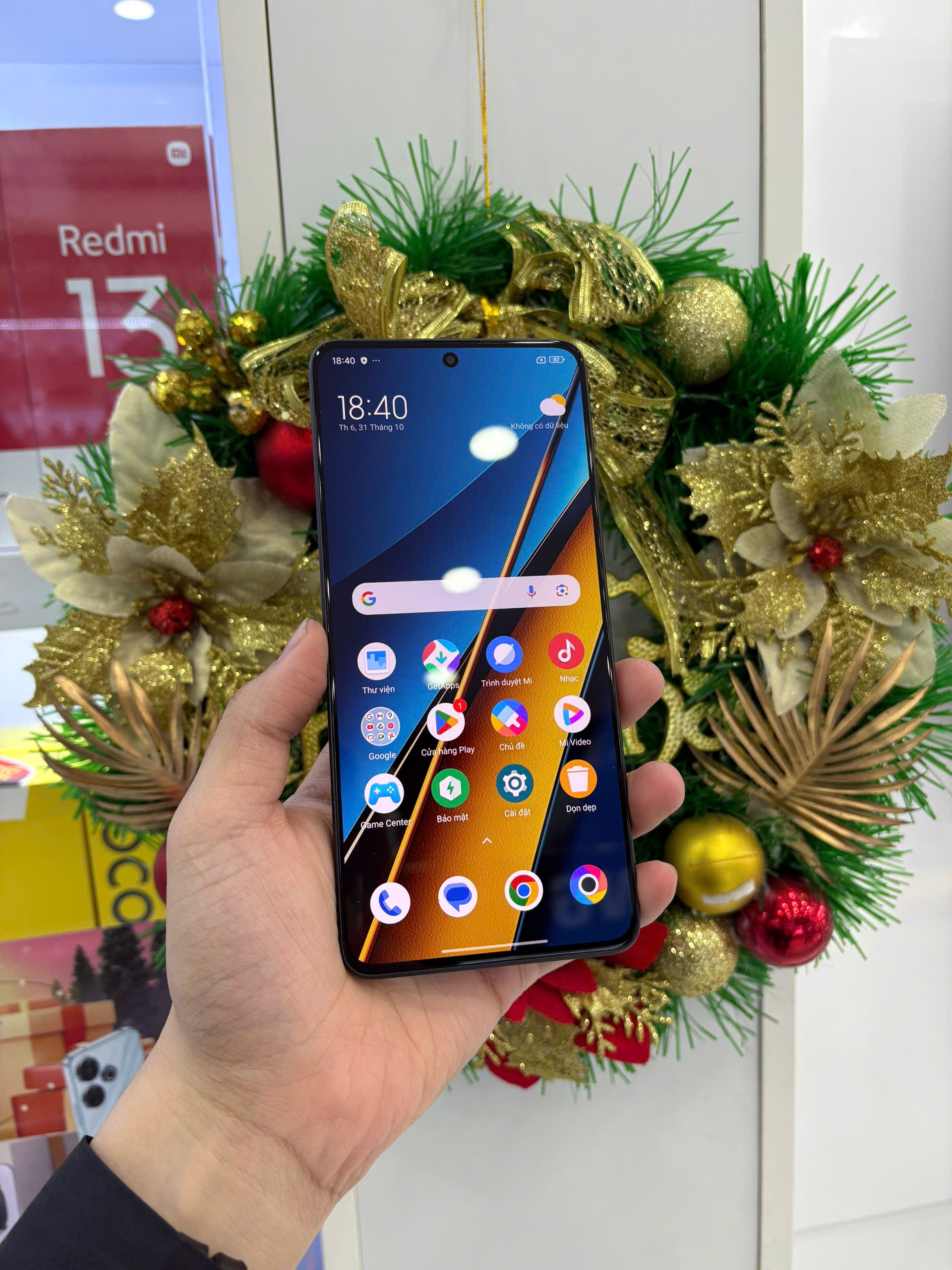 Điện thoại di động POCO X6 5G 6.67/SNAP 7S GEN 2/8G/256G/64MP+8MP+2MP/16MP/5100mAh (23122PCD1G)/ĐEN(6941812755808)