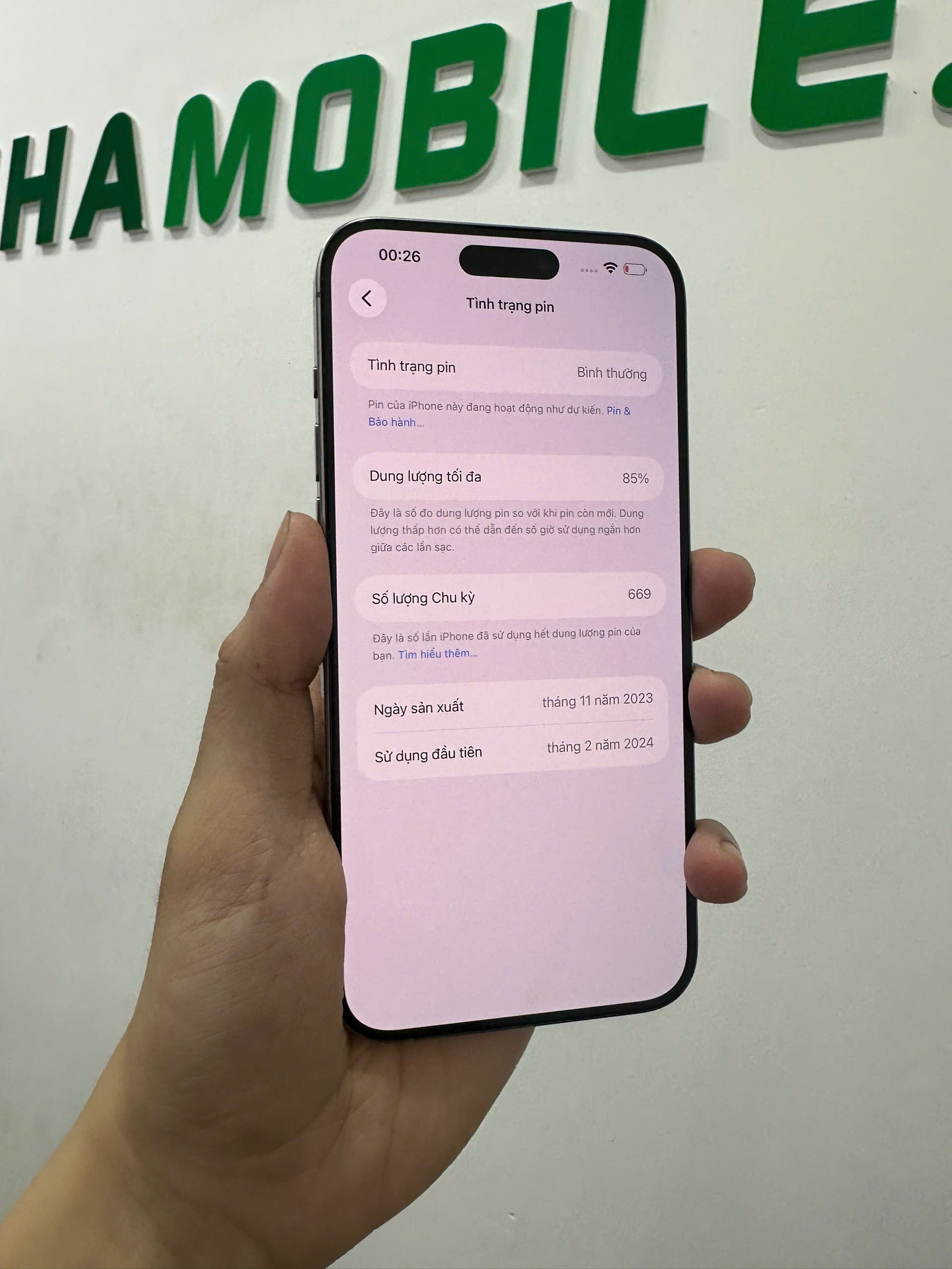 iPhone 15 Pro Max 256GB - Chính hãng VN/A Cũ
