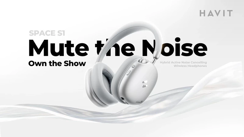 Tai nghe Bluetooth HAVIT Space S1 H670BT được tích hợp micro thoại kết hợp ENC Tai nghe Bluetooth HAVIT Space S1 H670BT được tích hợp micro thoại kết hợp ENC