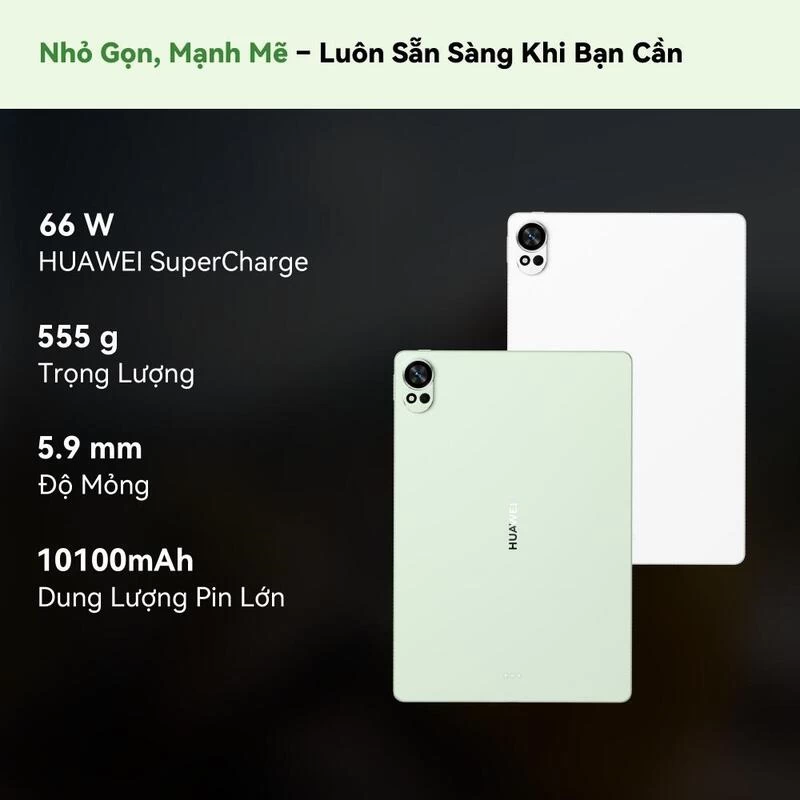 Máy tính bảng HUAWEI MatePad 12 X có thiết kế mỏng nhẹ cao cấp, cùng viên pin lớn dùng cả ngày Máy tính bảng HUAWEI MatePad 12 X có thiết kế mỏng nhẹ cao cấp, cùng viên pin lớn dùng cả ngày