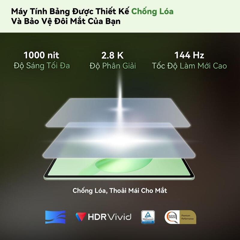 Màn hình 12 inch PaperMatte 2.8K của máy tính bảng HUAWEI MatePad 12 X - Bảo vệ mắt toàn diện