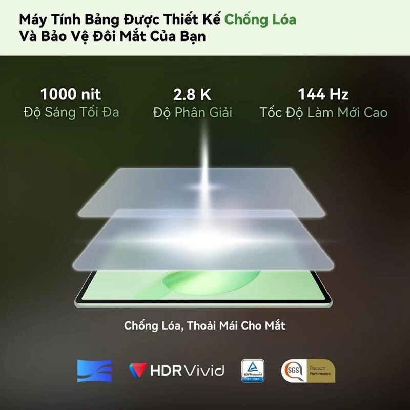 Màn hình 12 inch PaperMatte 2.8K của máy tính bảng HUAWEI MatePad 12 X - Bảo vệ mắt toàn diện Màn hình 12 inch PaperMatte 2.8K của máy tính bảng HUAWEI MatePad 12 X - Bảo vệ mắt toàn diện