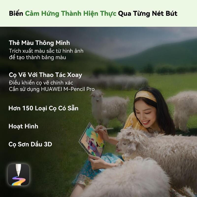 GoPaint - Ứng dụng vẽ chuyên sâu cho sáng tạo trên máy tính bảng HUAWEI MatePad 12 X