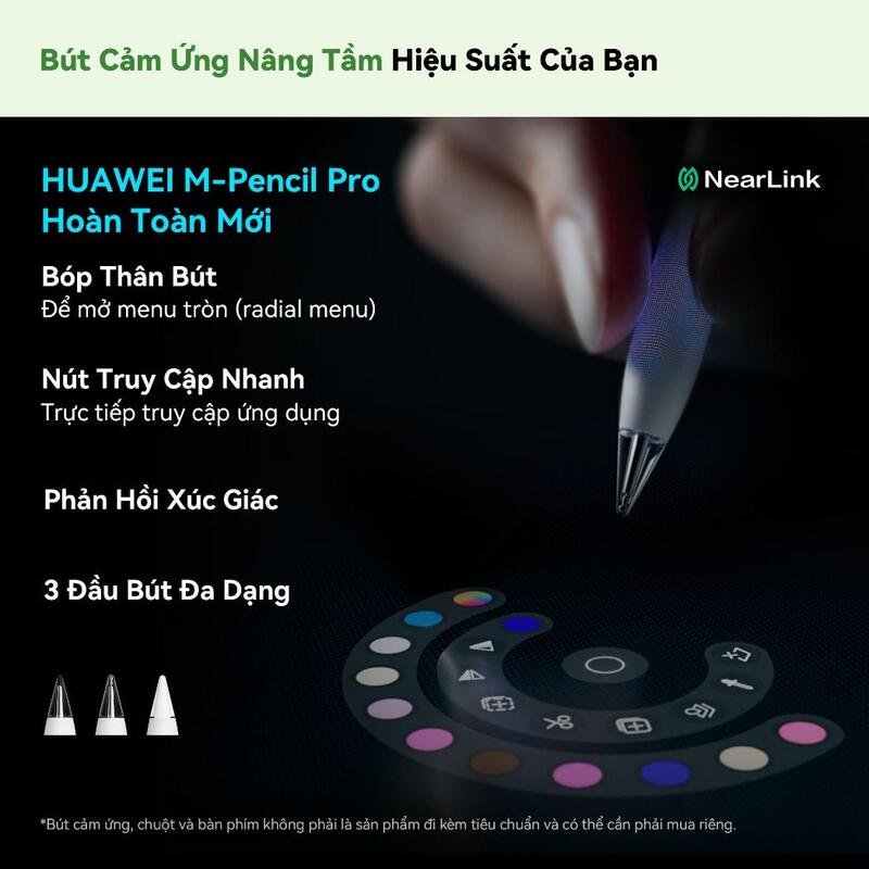 HUAWEI MatePad 12 X nâng tầm trải nghiệm ghi chú và sáng tạo khi kết hợp cùng bút cảm ứng HUAWEI M-Pencil Pro thế hệ mới