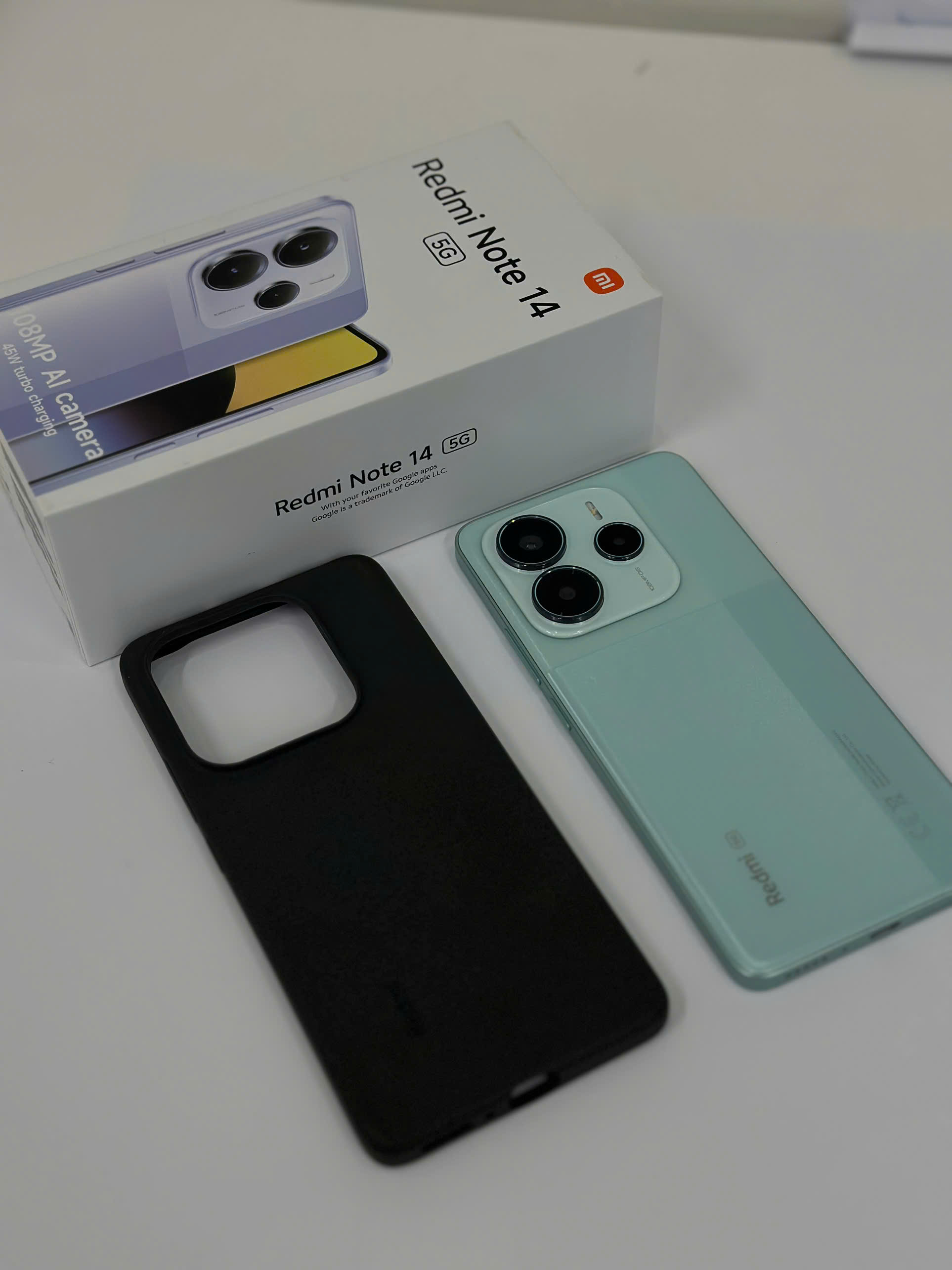 ĐIỆN THOẠI DI ĐỘNG (TEL) REDMI NOTE 14 5G 6.67/MTK D7025 ULTRA/8G/256G/108+8+2MP/20MP/5110mAh (24094RAD4G)/CORAL GREEN  -TBH