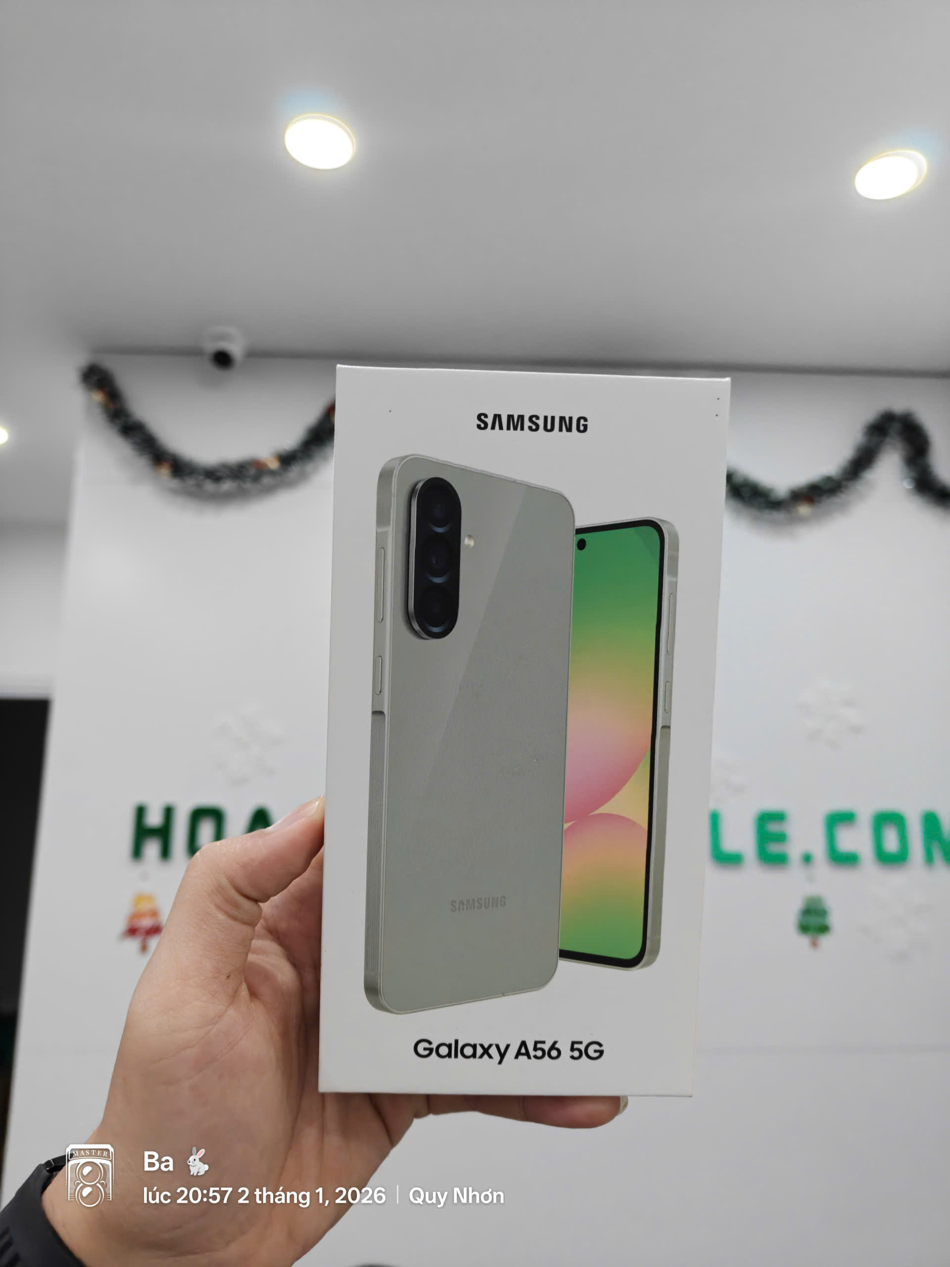 ĐTDĐ Samsung A56 5G, SM-A566B/DS, 8+128, Xanh