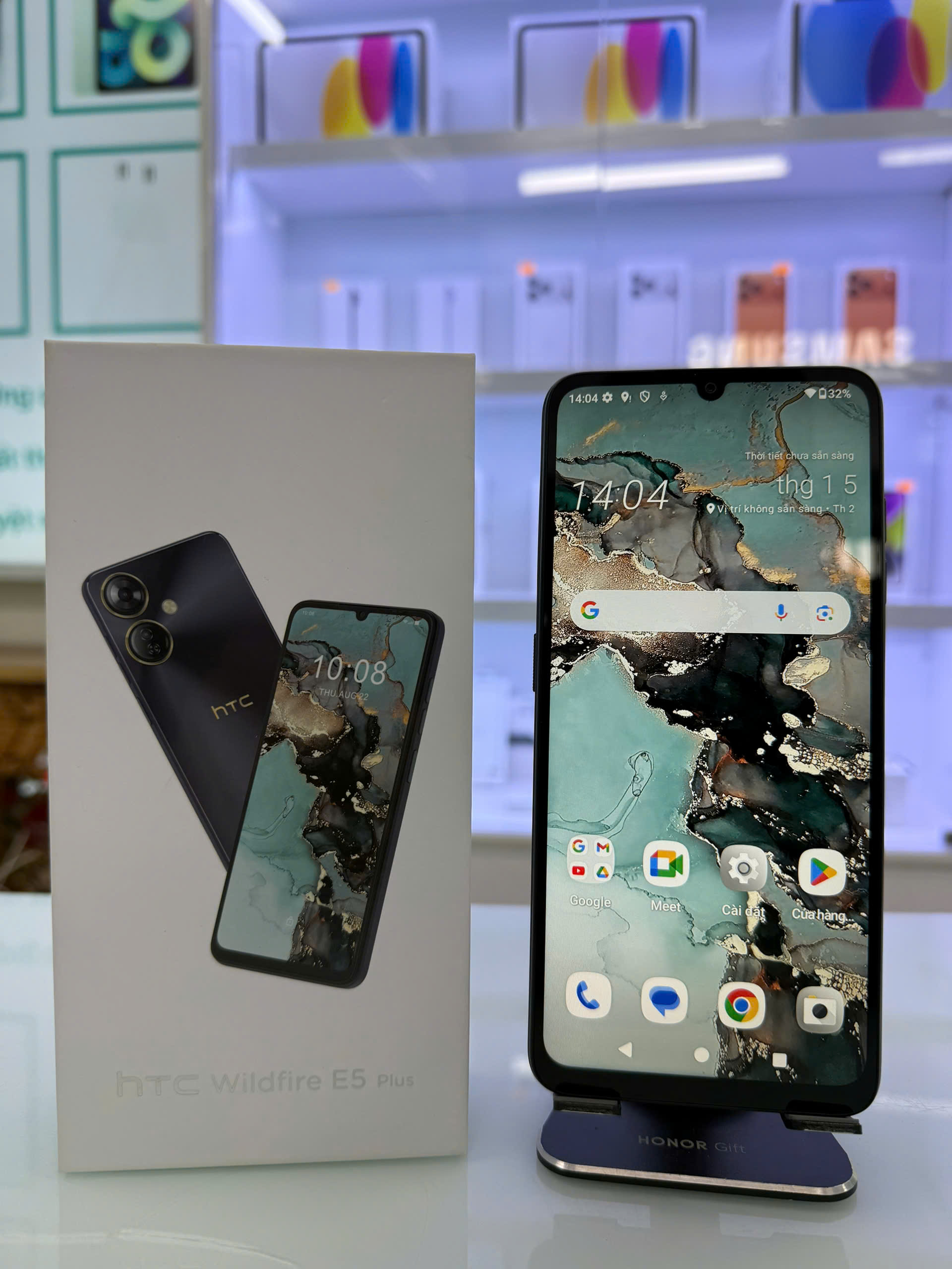 Điện thoại di động thương hiệu HTC Model Wildfire E5 Plus màu Xám (Grey) - 350594130137258 - HE5PLXM