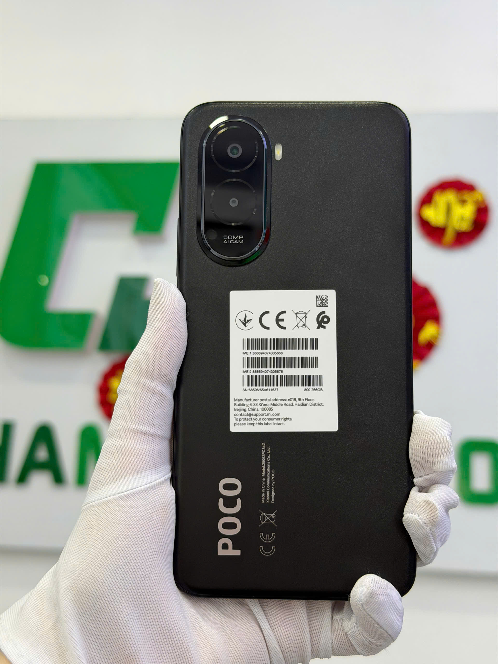 ĐIỆN THOẠI DI ĐỘNG (TEL) POCO M7 6.9"/SNAP 685/8G/256G/50MP+QVGA/8MP/7000mAh (25062PC34G)/ĐEN (6932554451868 - TBH